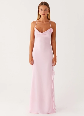 First Class Maxi Dress - Pink Pure Fabric