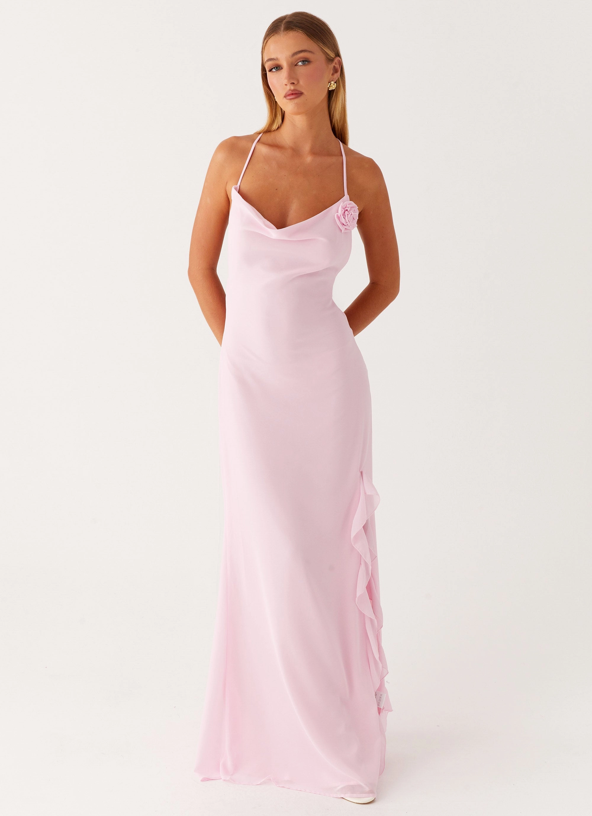 First Class Maxi Dress - Pink Modern Touch Easy Pick