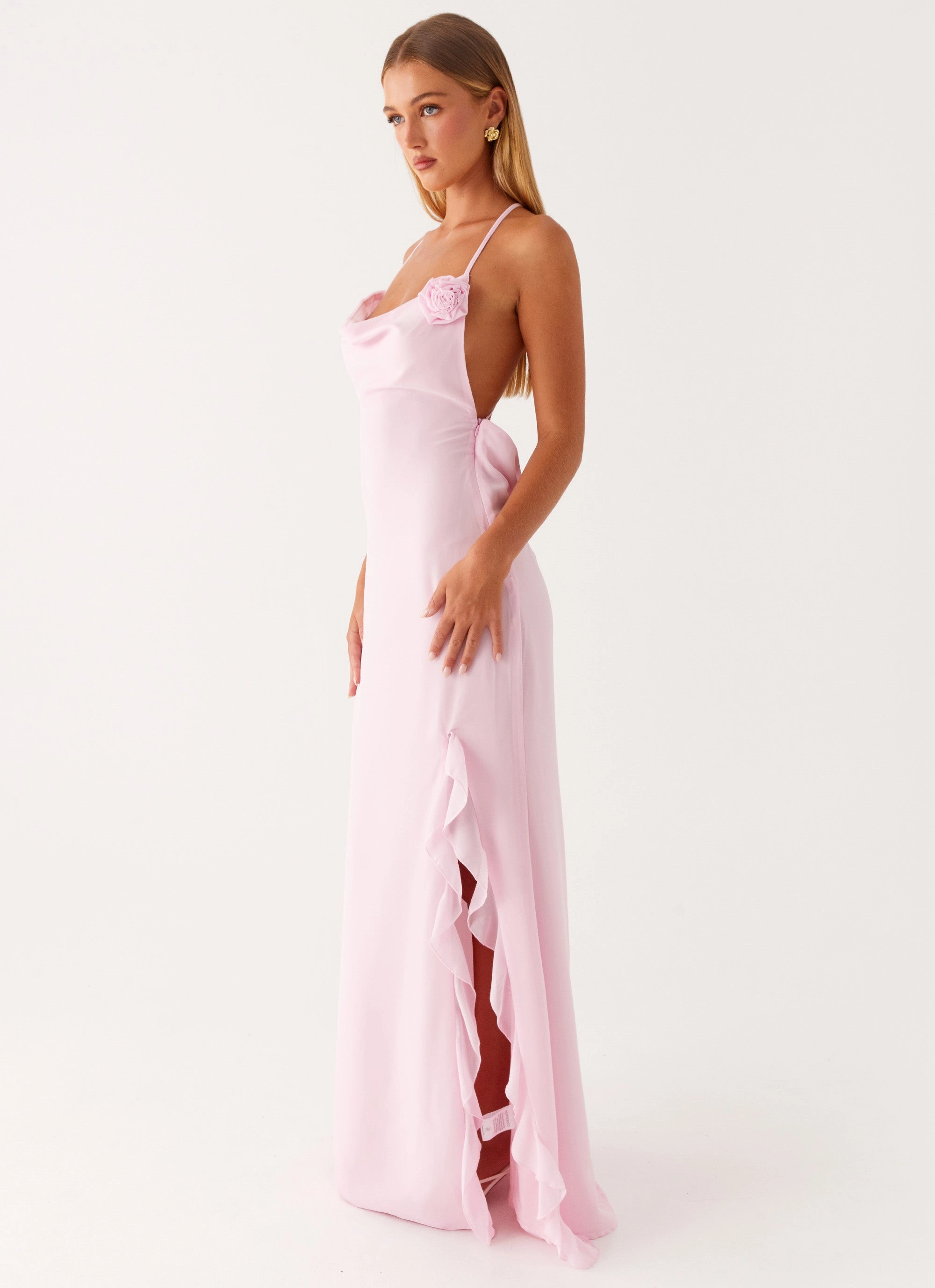 Vibrant Edge Balanced Fit First Class Maxi Dress - Pink