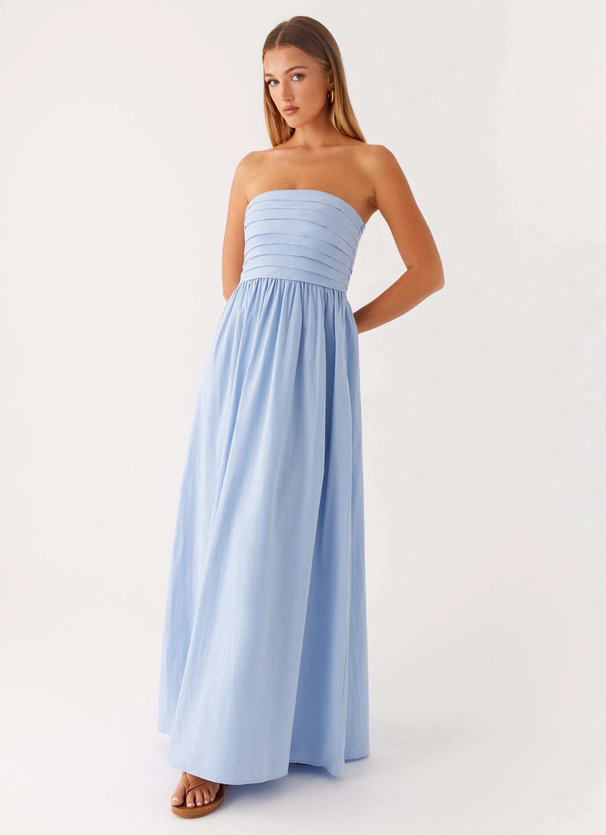 Soft-touch Smart Fashion Tamia Maxi Dress - Blue