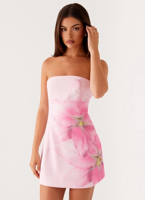 Sugar Rush Strapless Mini Dress - Pink Breathable Design Beauty Zone