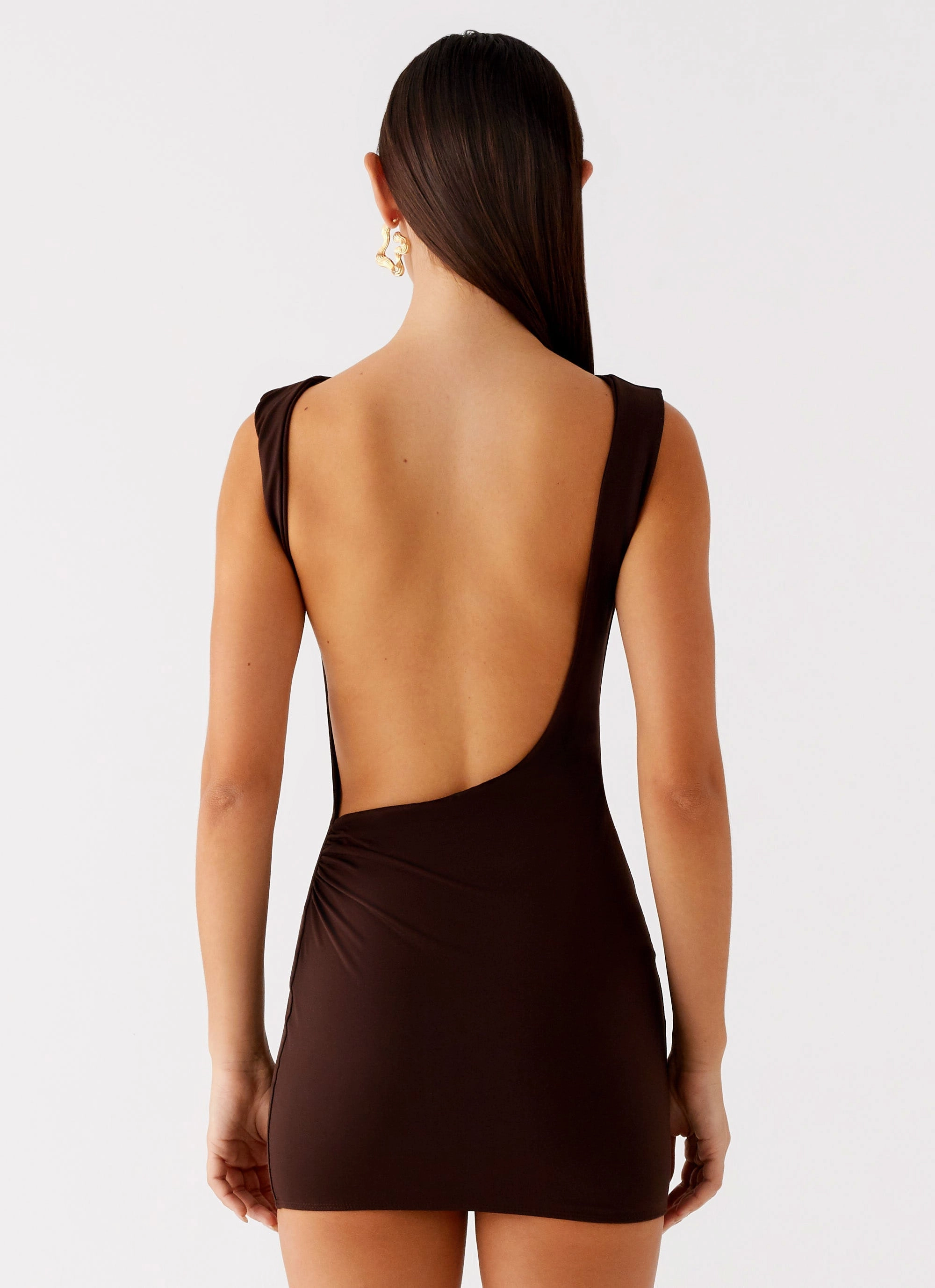 Radia Mini Dress - Chocolate Timeless Wear No Ride Up