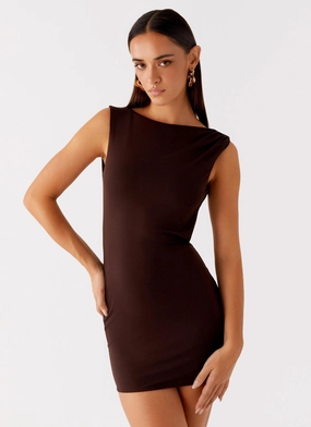 Radia Mini Dress - Chocolate Cruise-Wear