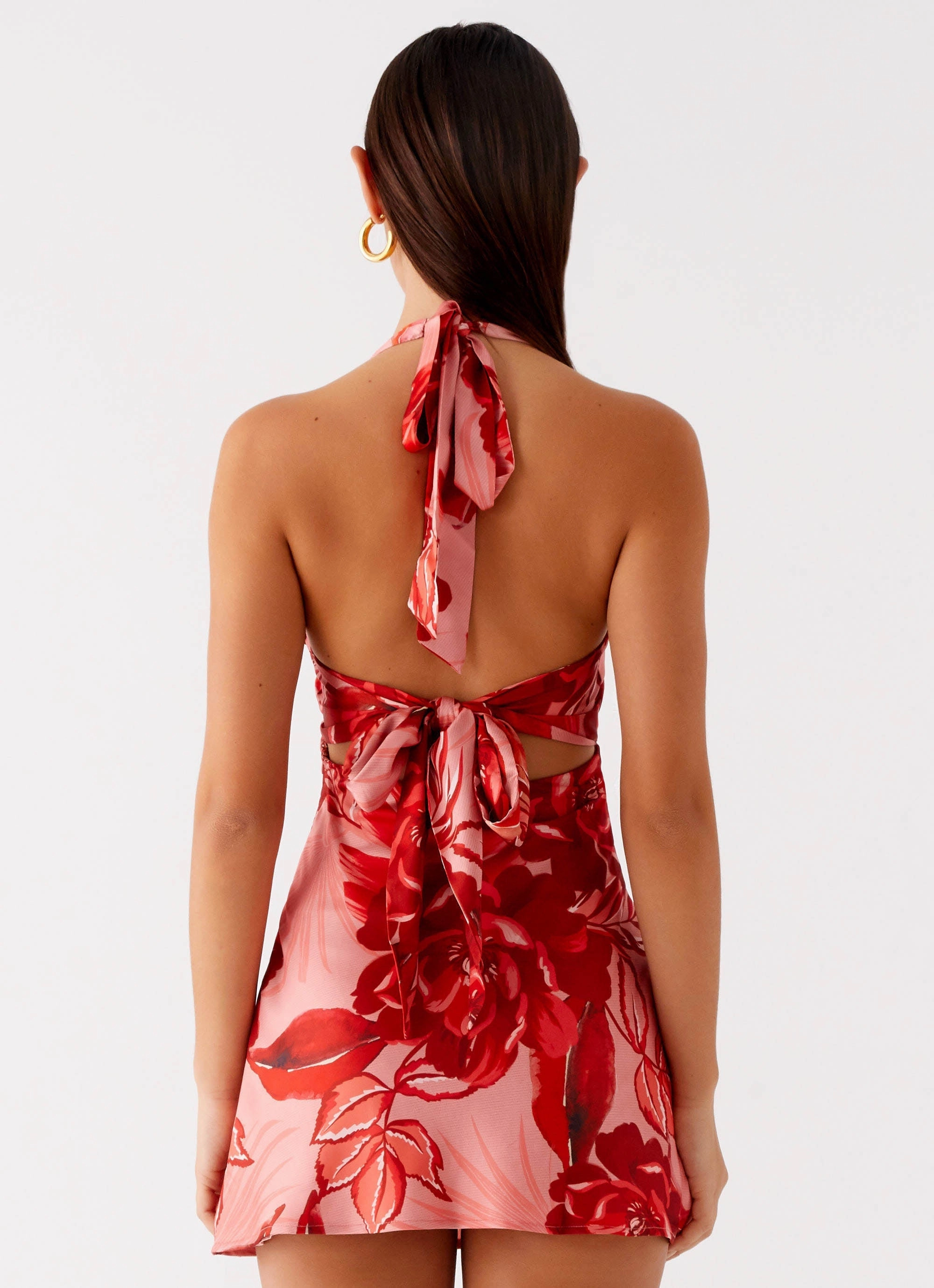 Style Innovation Heavy Hearted Mini Dress - Sicily Sunsets Print