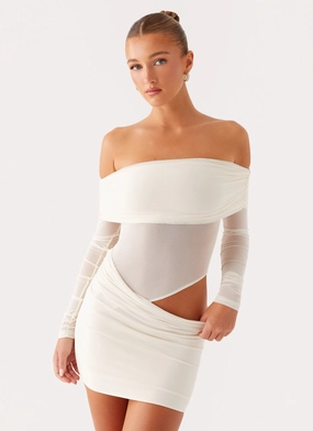 Subtle Glam No Doubt Mini Dress - Ivory