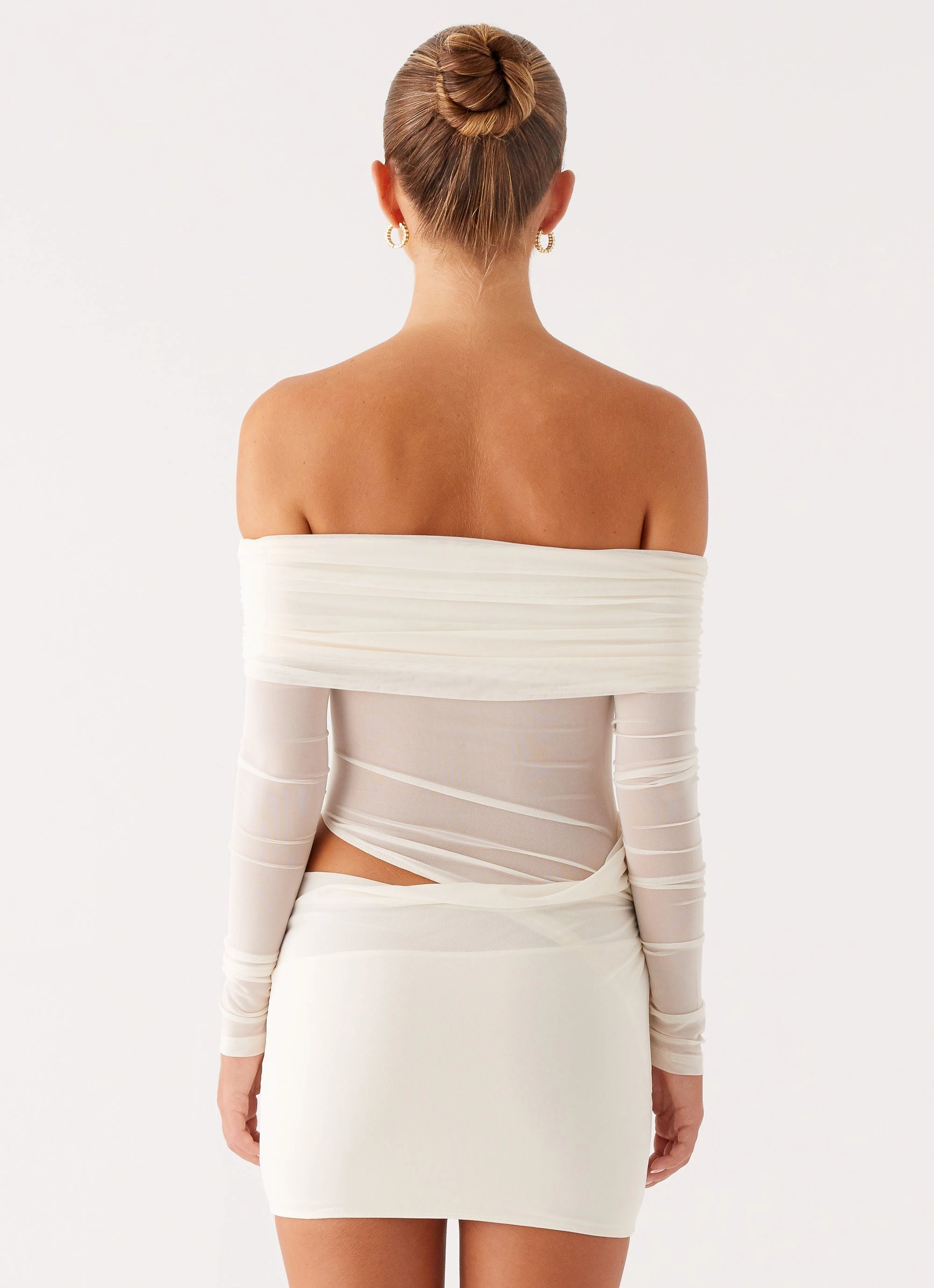 No Doubt Mini Dress - Ivory Statement Piece Everyday Style