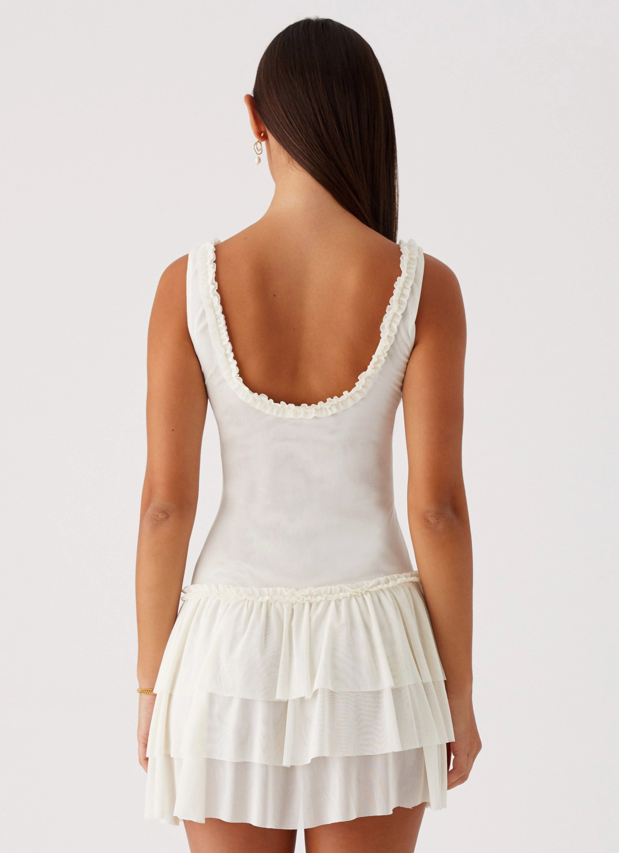 Cyprus Mini Dress - Ivory Hidden pockets High Street Chic