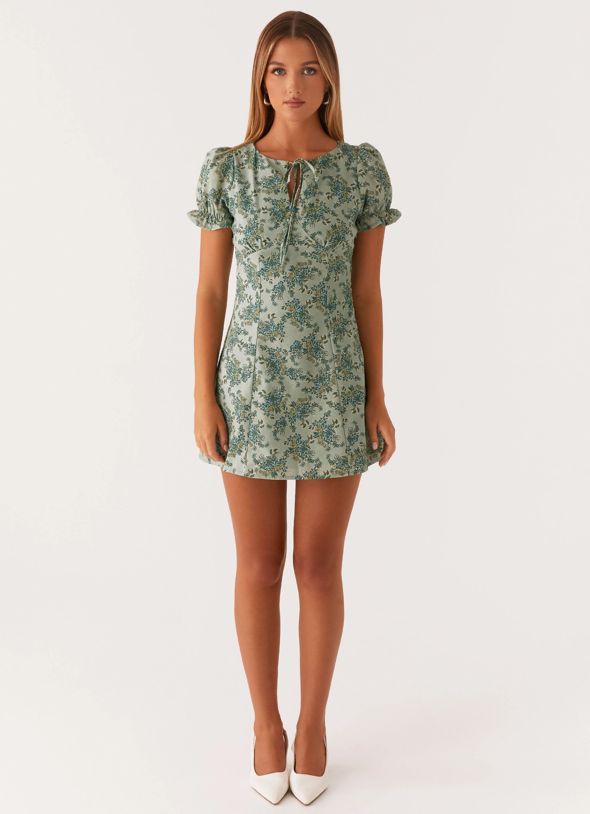 Someday Mini Dress - Cloud Nine Floral Breezy Mood Fast fashion