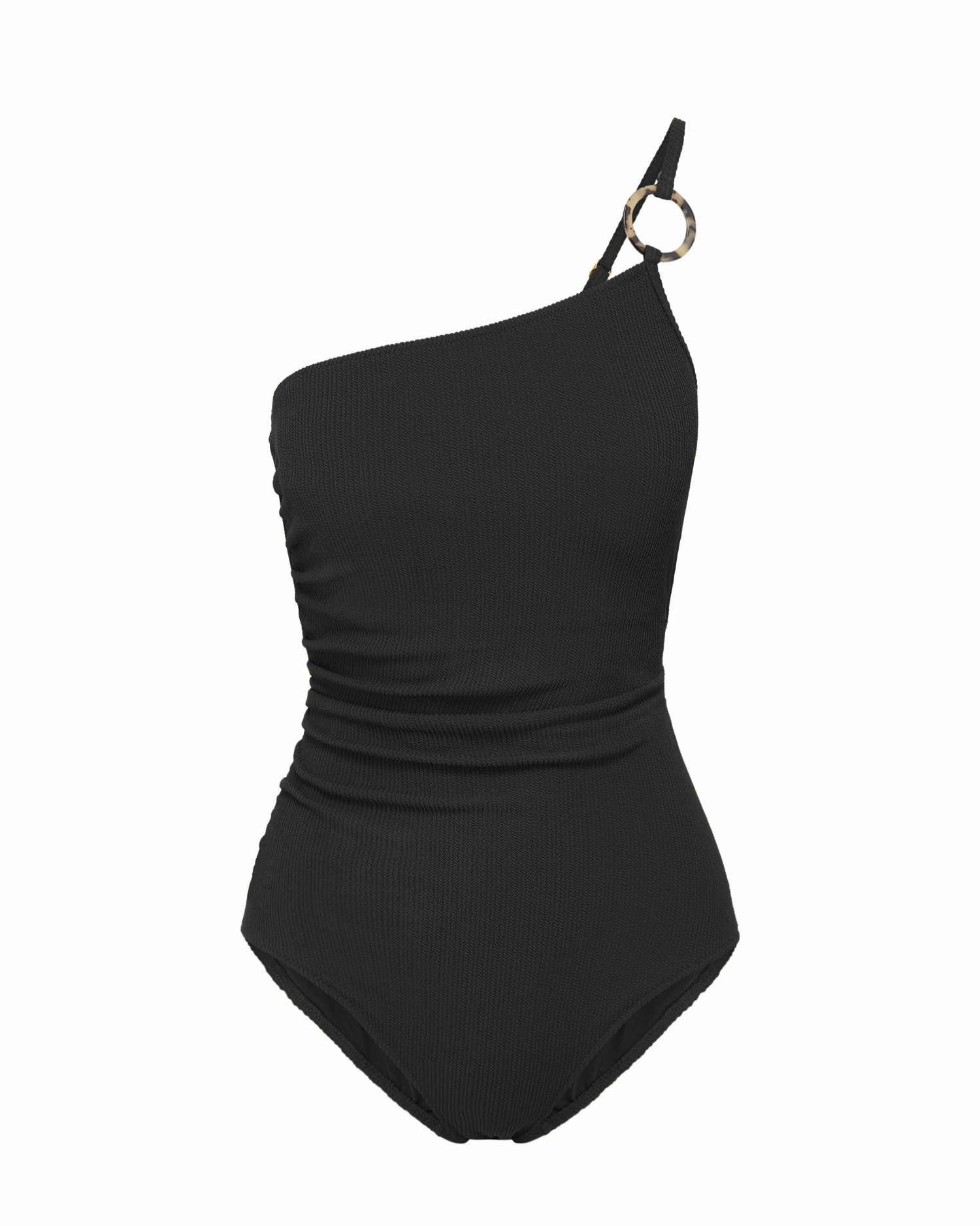 Kara One Piece In Black Texture Snorkeling