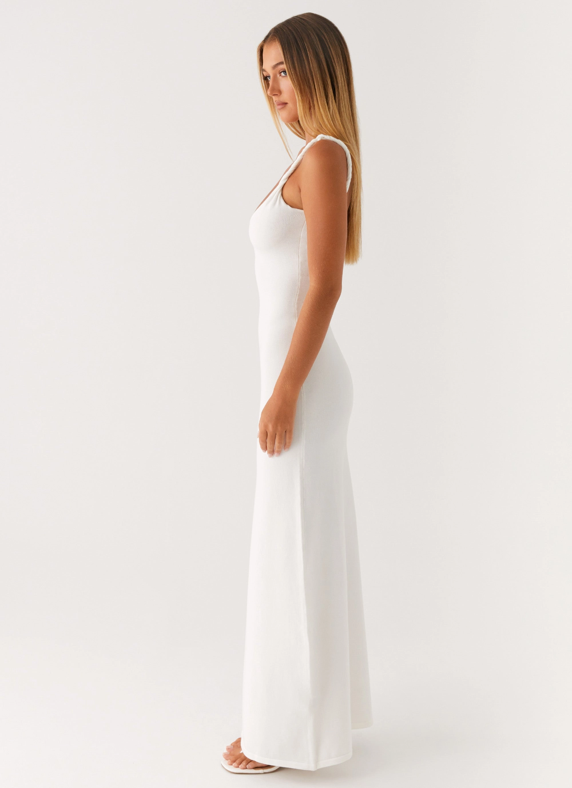 Anastasia Maxi Dress - Ivory Airy Fabric