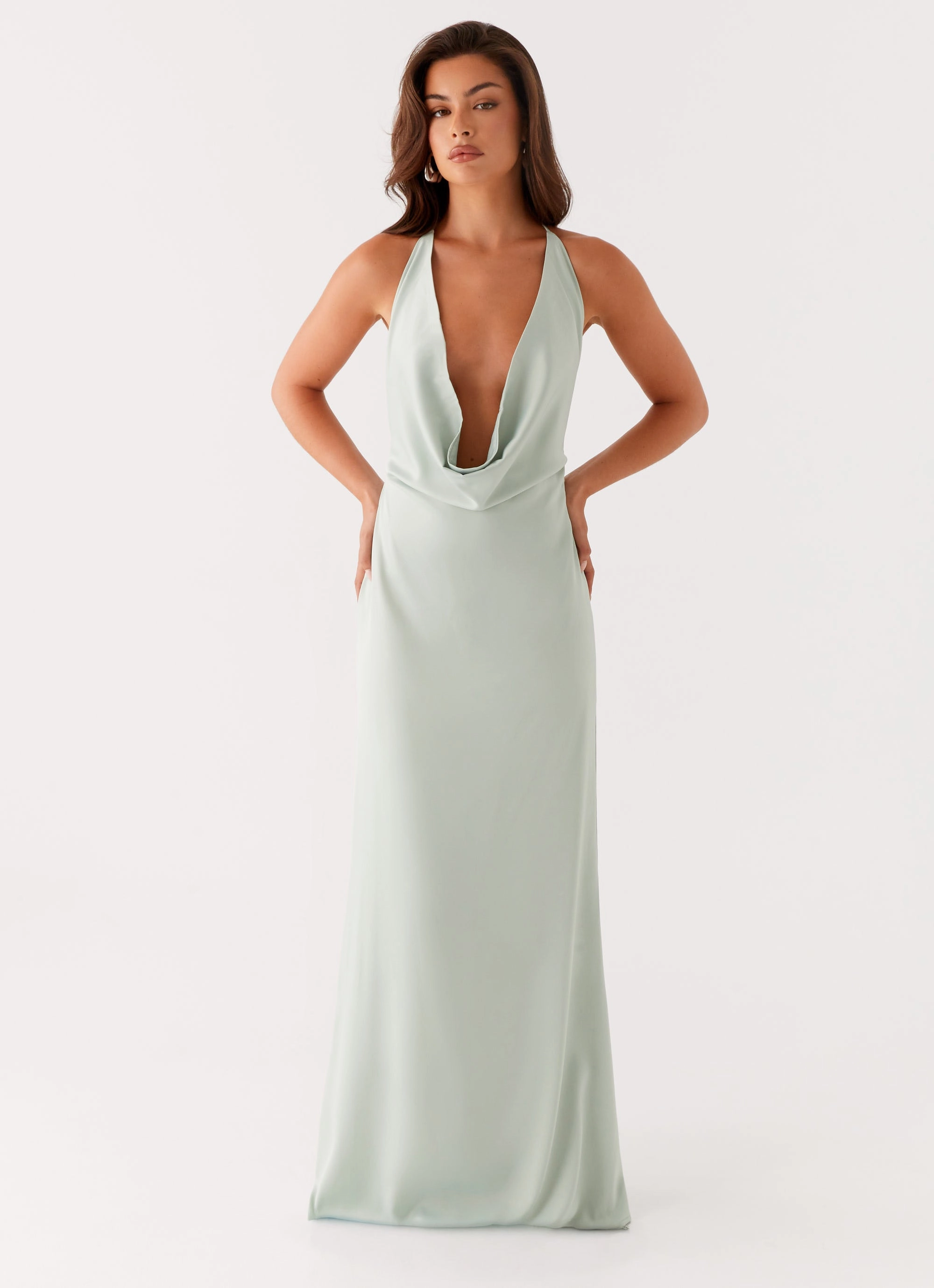 Inner Glow Effortless Elegance Noemi Maxi Dress - Sage