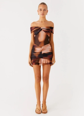 Kind Glow Frances Mini Dress - Black Gradient