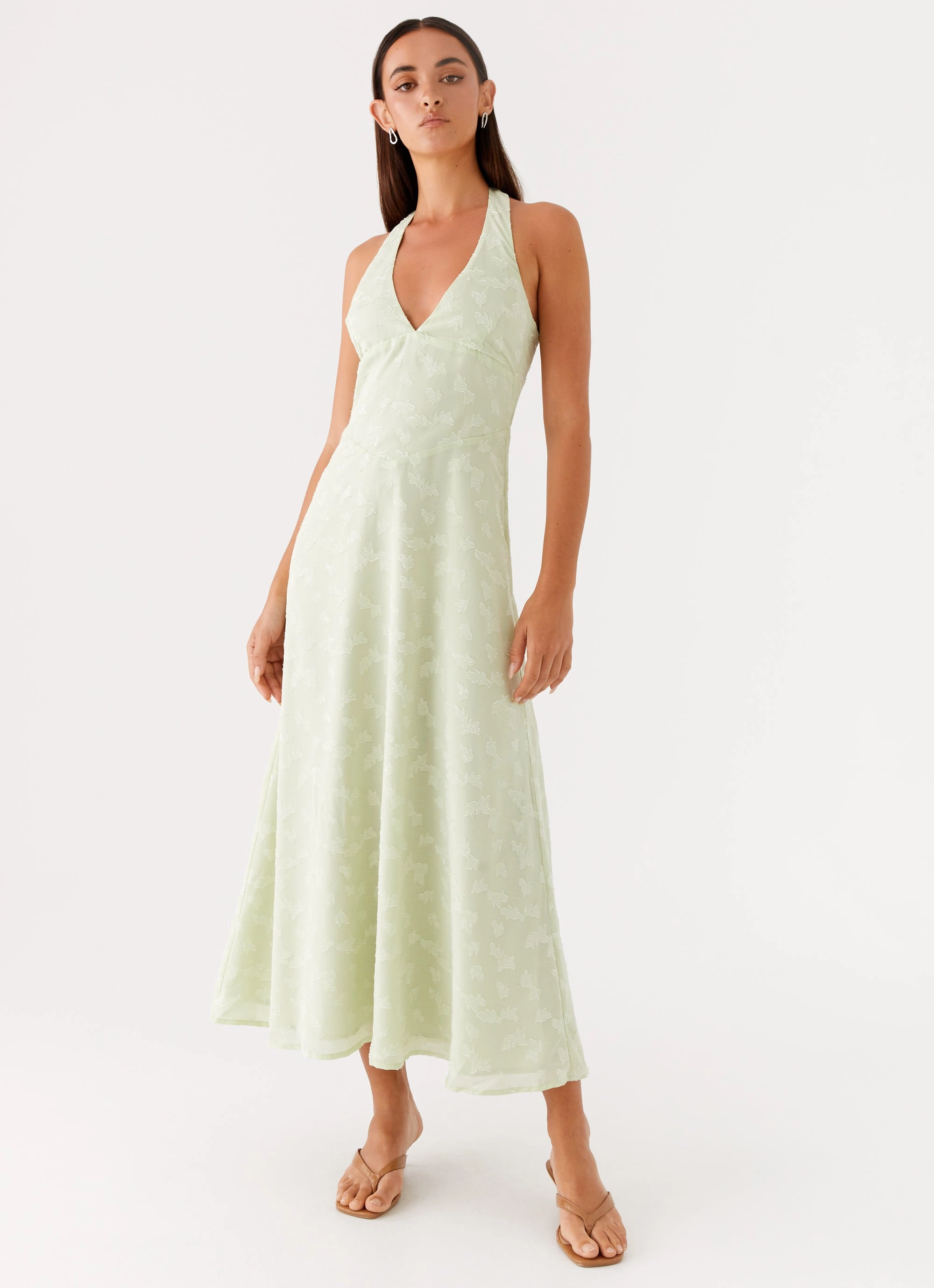 Francesca Midi Dress - Sage Knit Warm Bold Touches