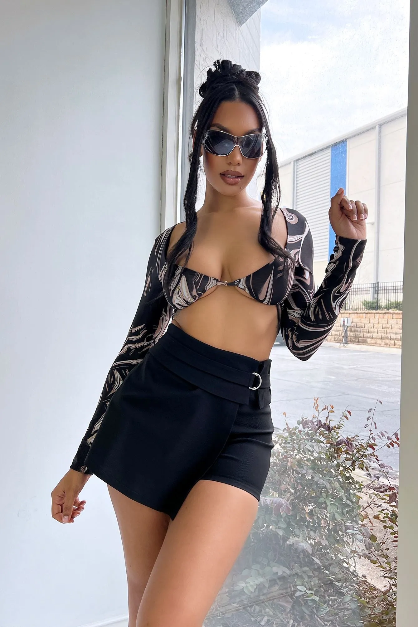 MachineWashable Roger Cargo Belted Skort