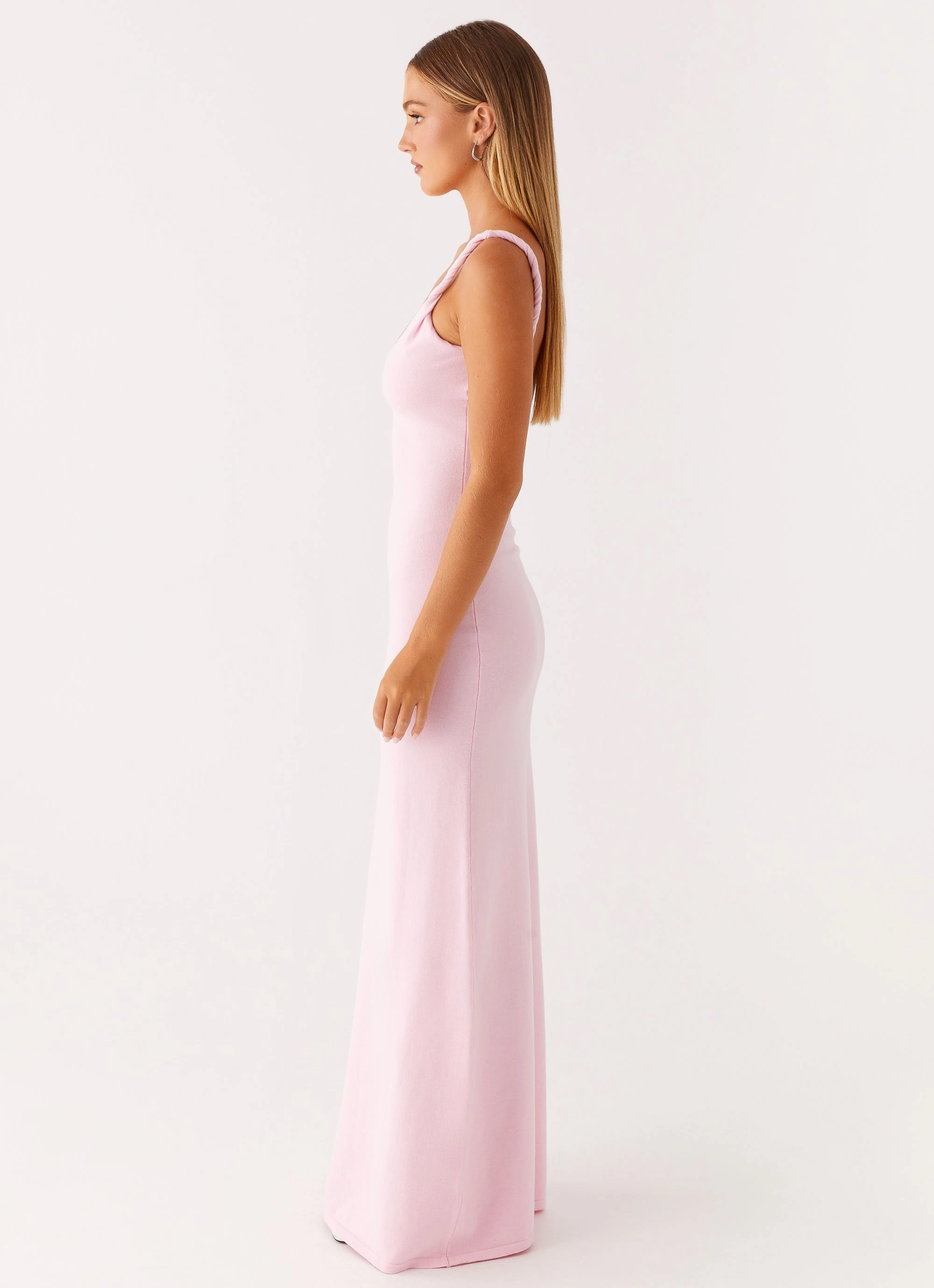Anastasia Maxi Dress - Pink Luxe Wear Sophisticated Cut