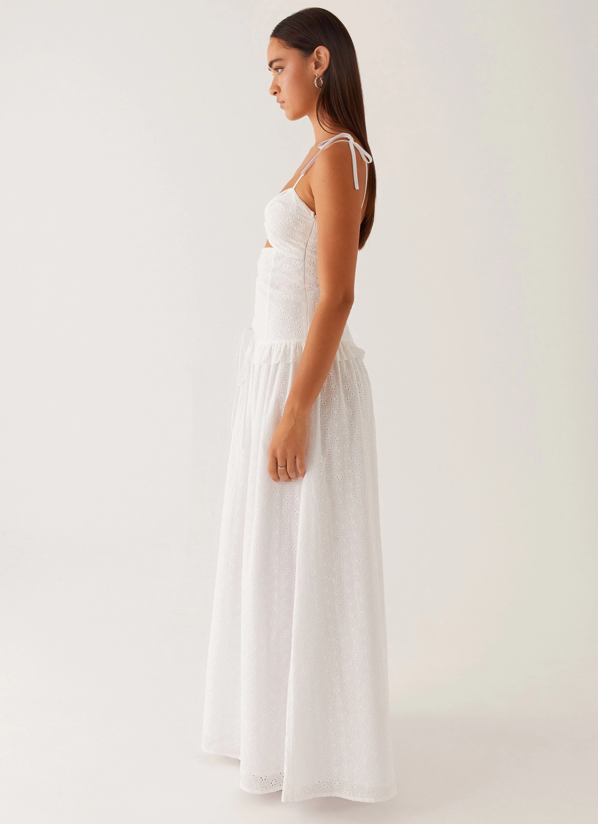 Elegant Look Reveria Twist Maxi Dress - Ivory
