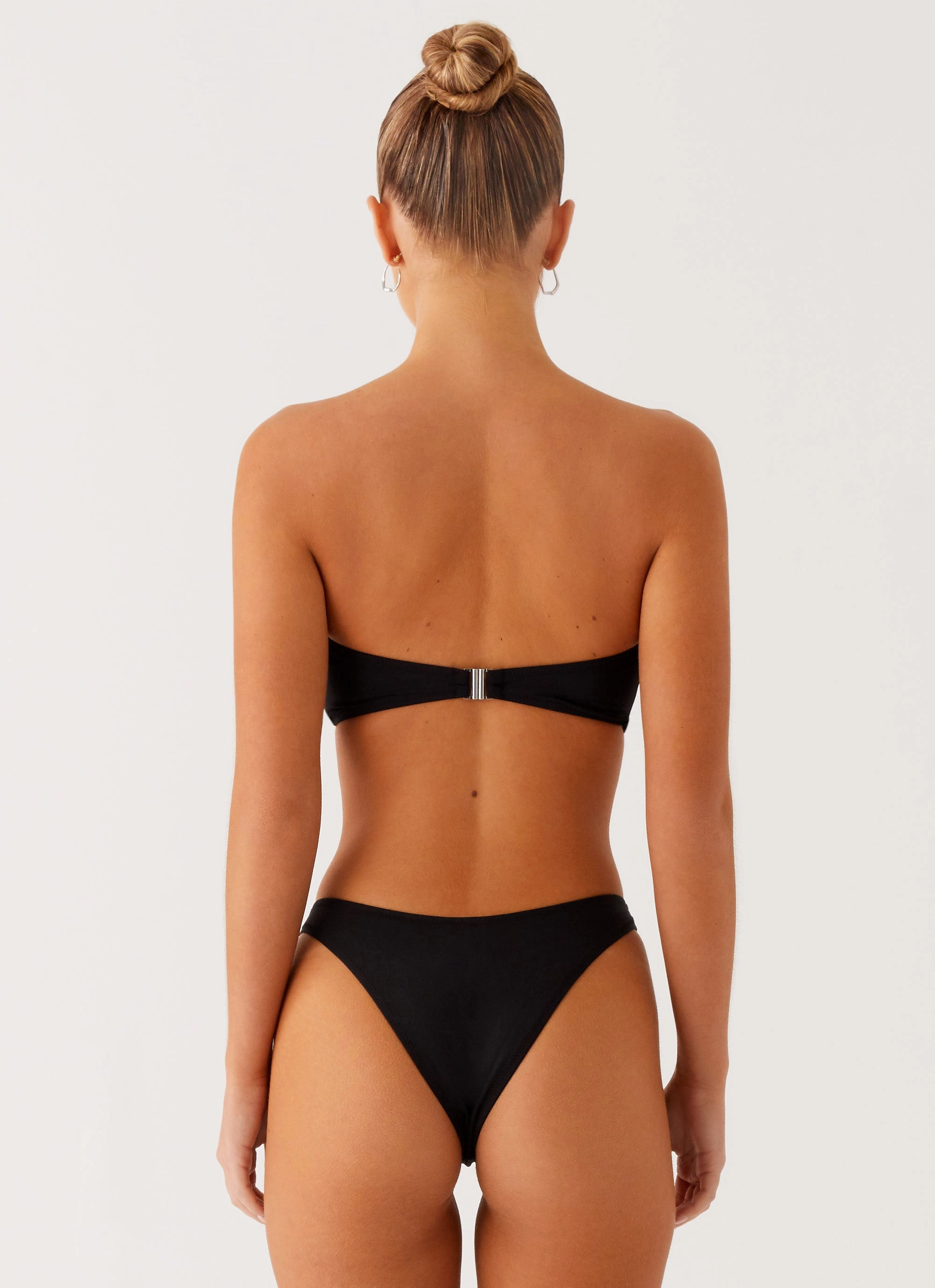 Cuba Bikini Bottoms - Black Stylish Swim Multi Panel Design