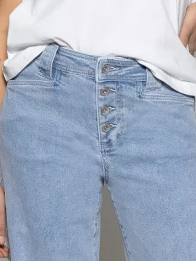 Luna Cuffed Standard Rise Jeans Blue Moonlight Timeless Layers Functional Layer