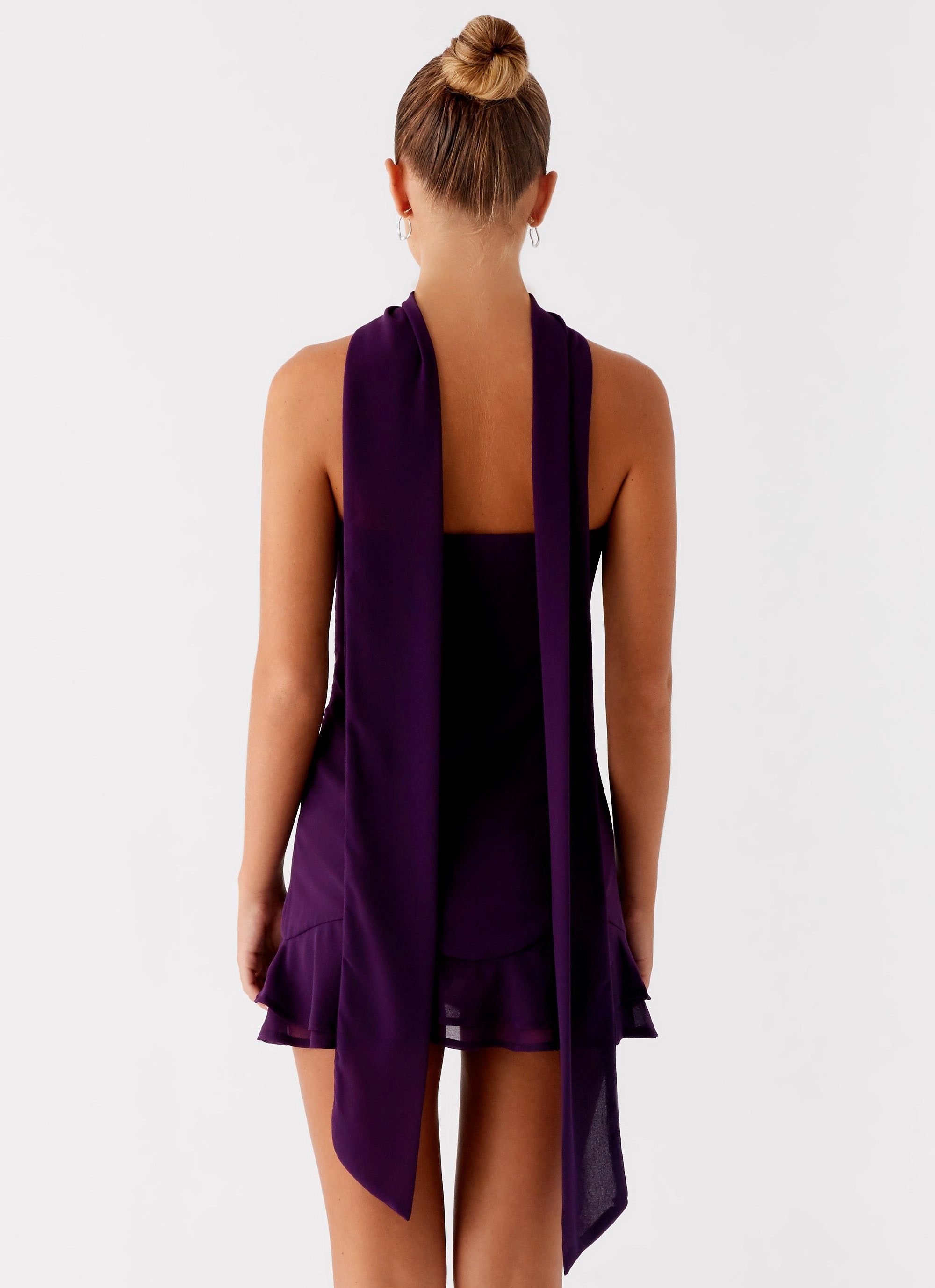 Avenue Mini Dress - Plum Fashionable Comfort