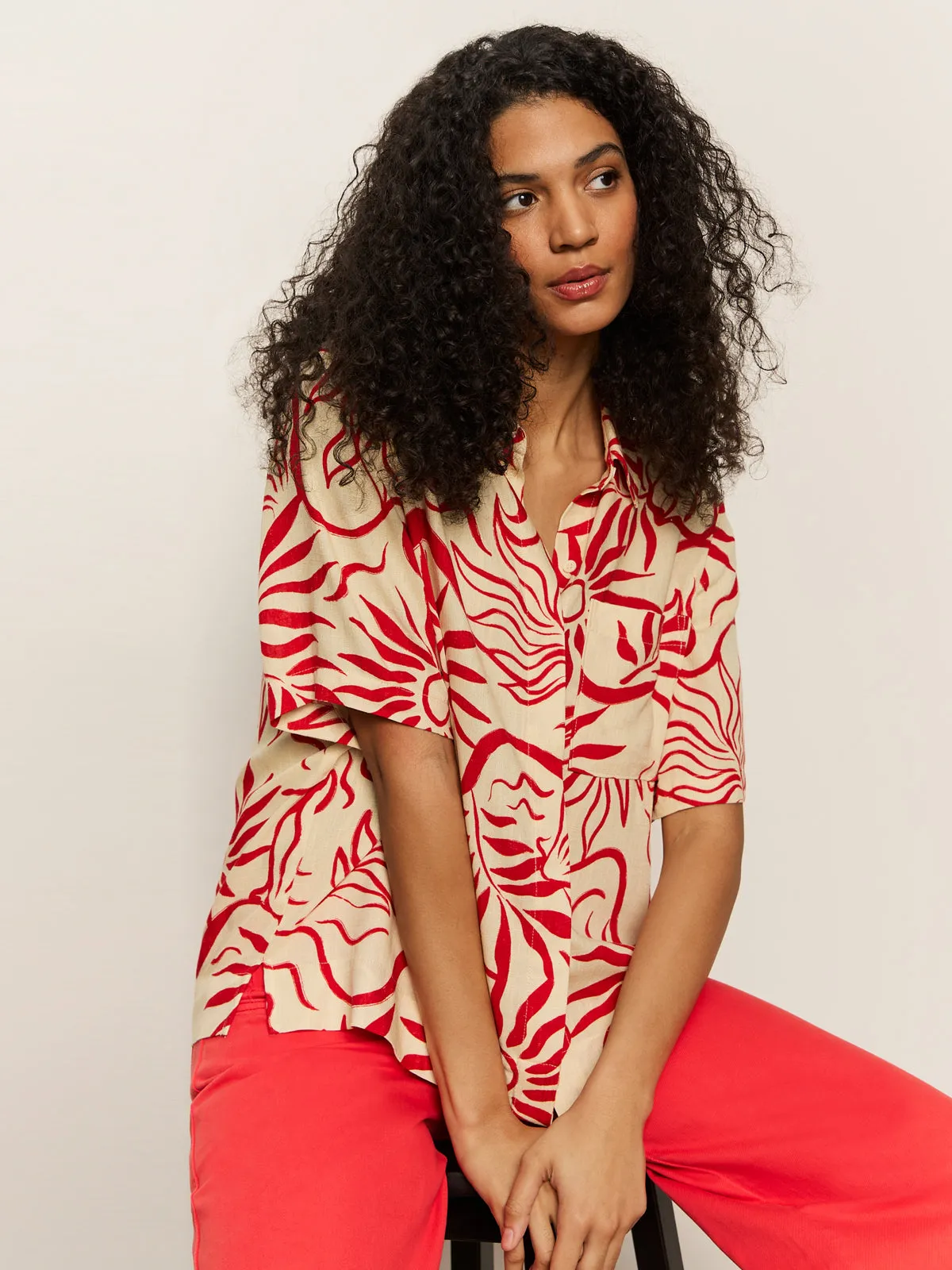 Relaxed Vacation Shirt Sunny Riviera Hypoallergenic Inner Layer Easy to Wear