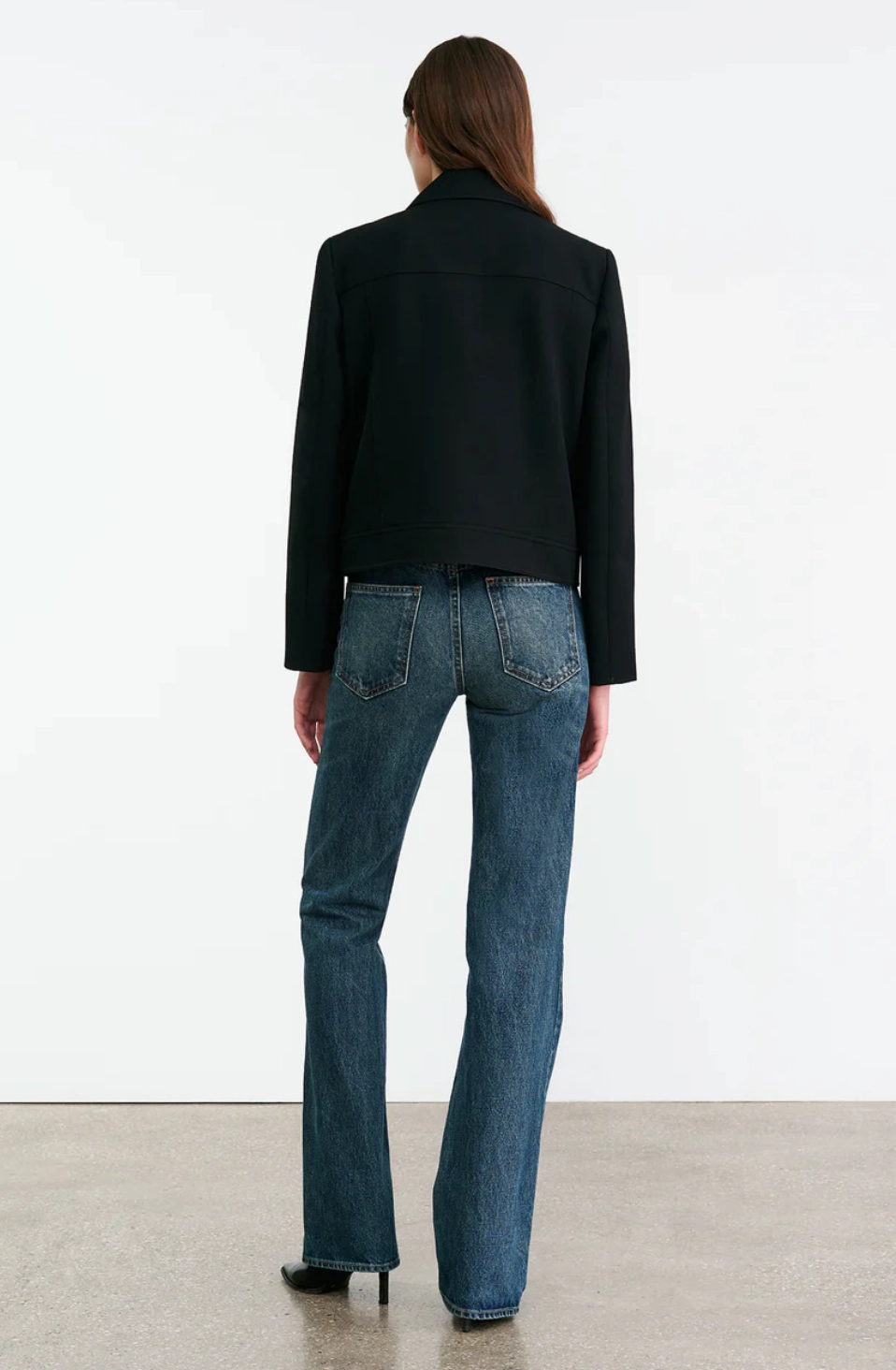 Georgy Jacket in Black Abrasion Resistant Fabric