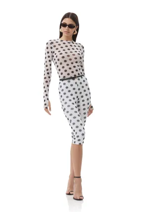 Comfort-First Gianna Capri Pant - Blanc Dot