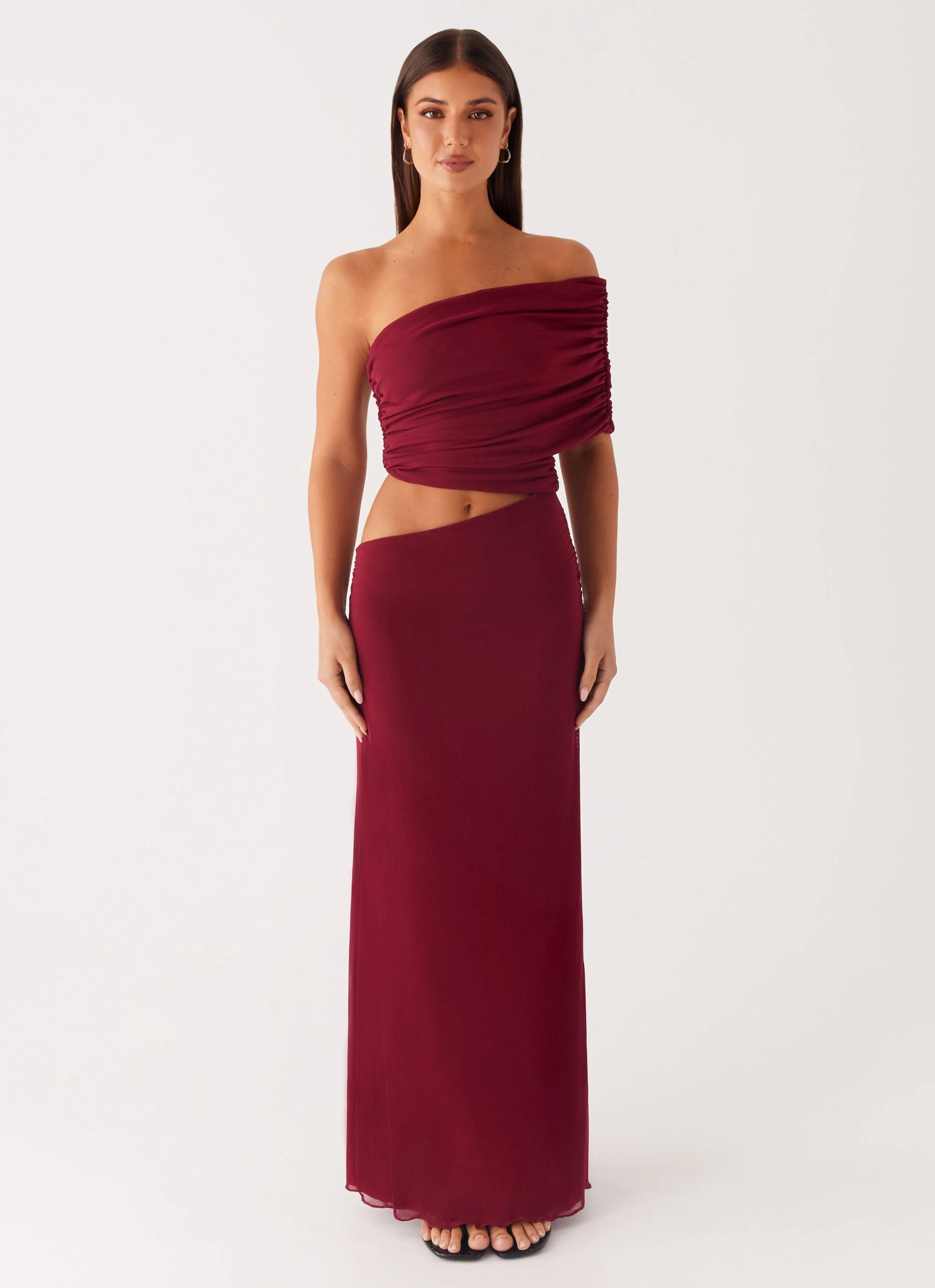 Functional Wear Gillian Maxi Dress - Maroon