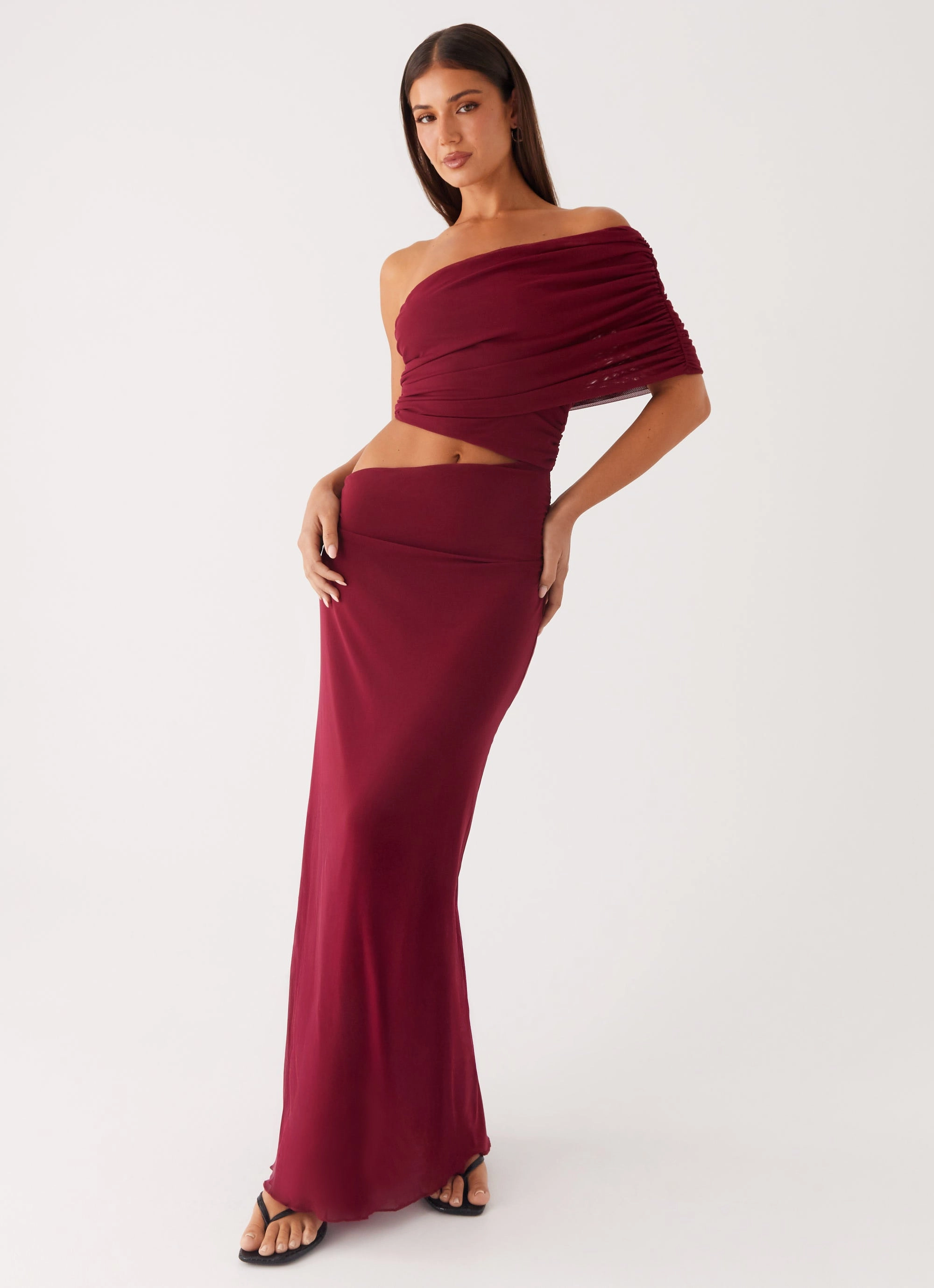 Smart Layers Gillian Maxi Dress - Maroon