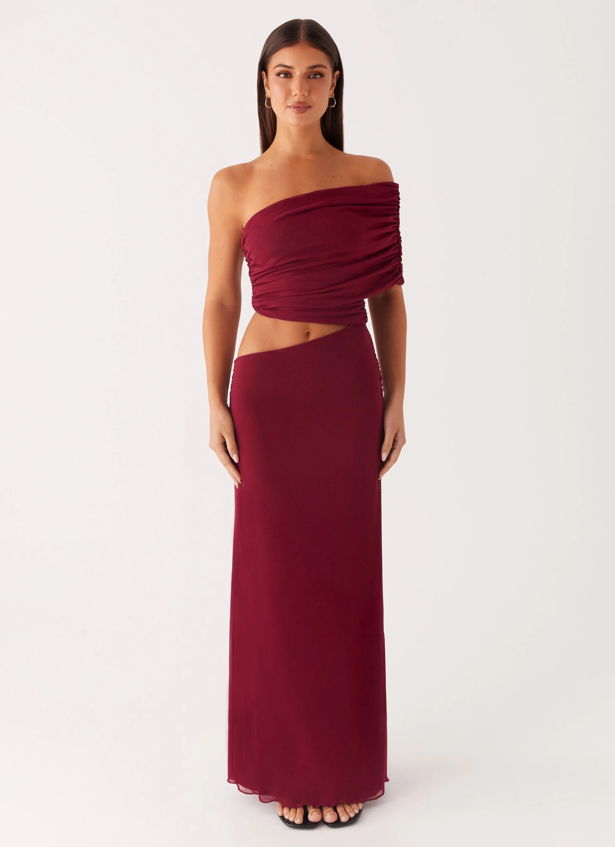 Gillian Maxi Dress - Maroon Effortless Fit