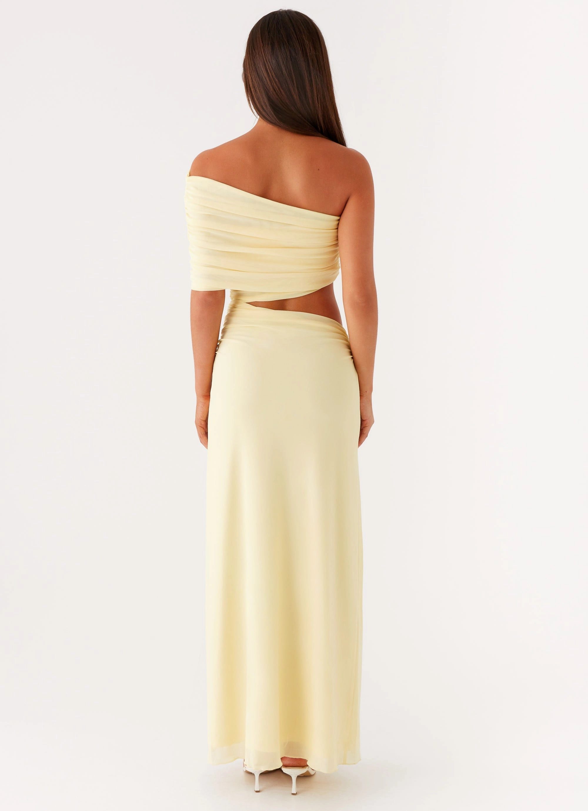 Front Detail Gillian Maxi Dress - Yellow