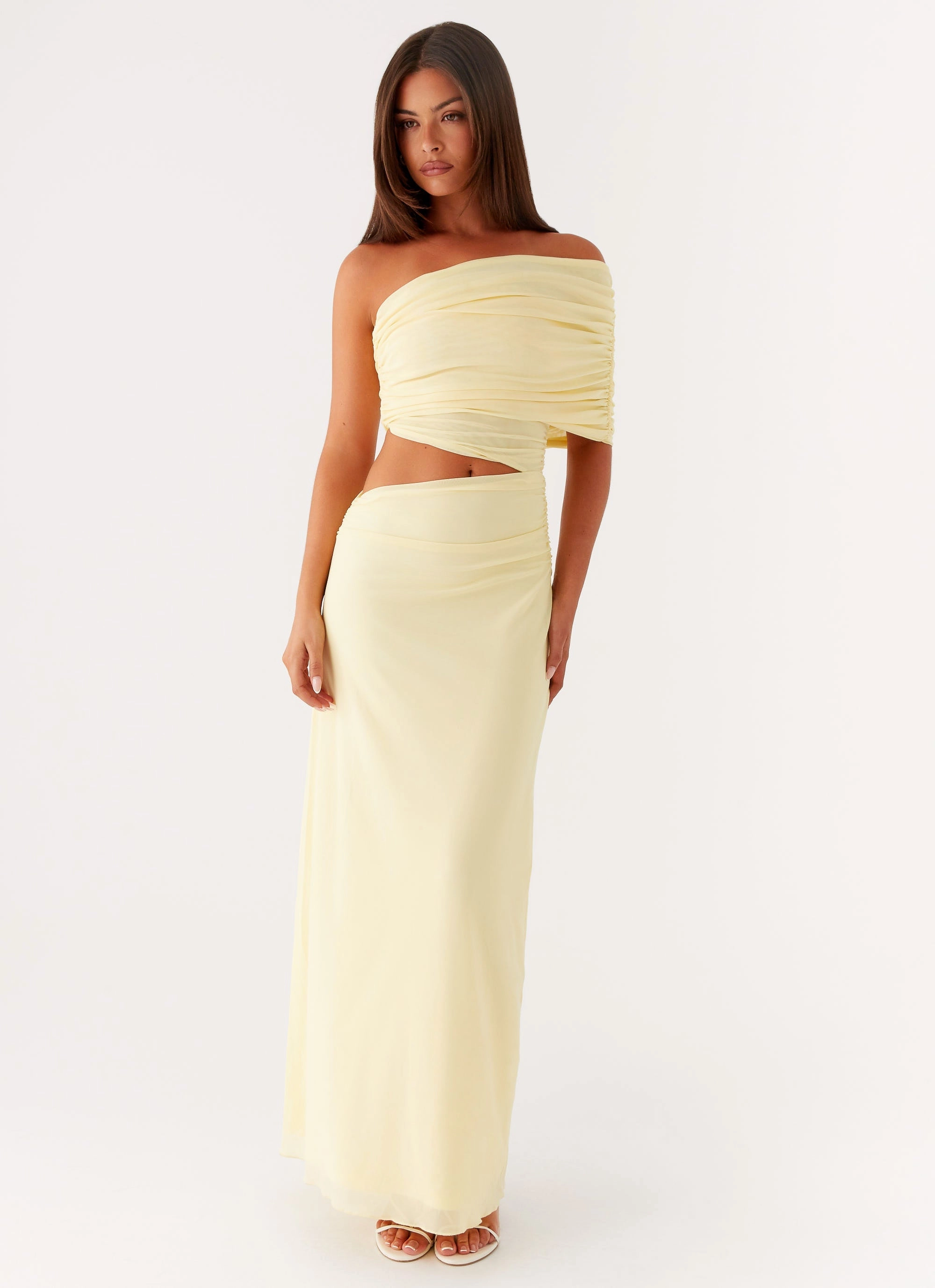 Gillian Maxi Dress - Yellow Eco Friendly