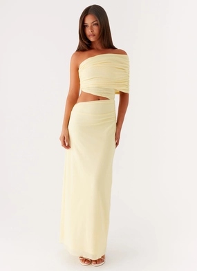 Gillian Maxi Dress - Yellow Eco Friendly