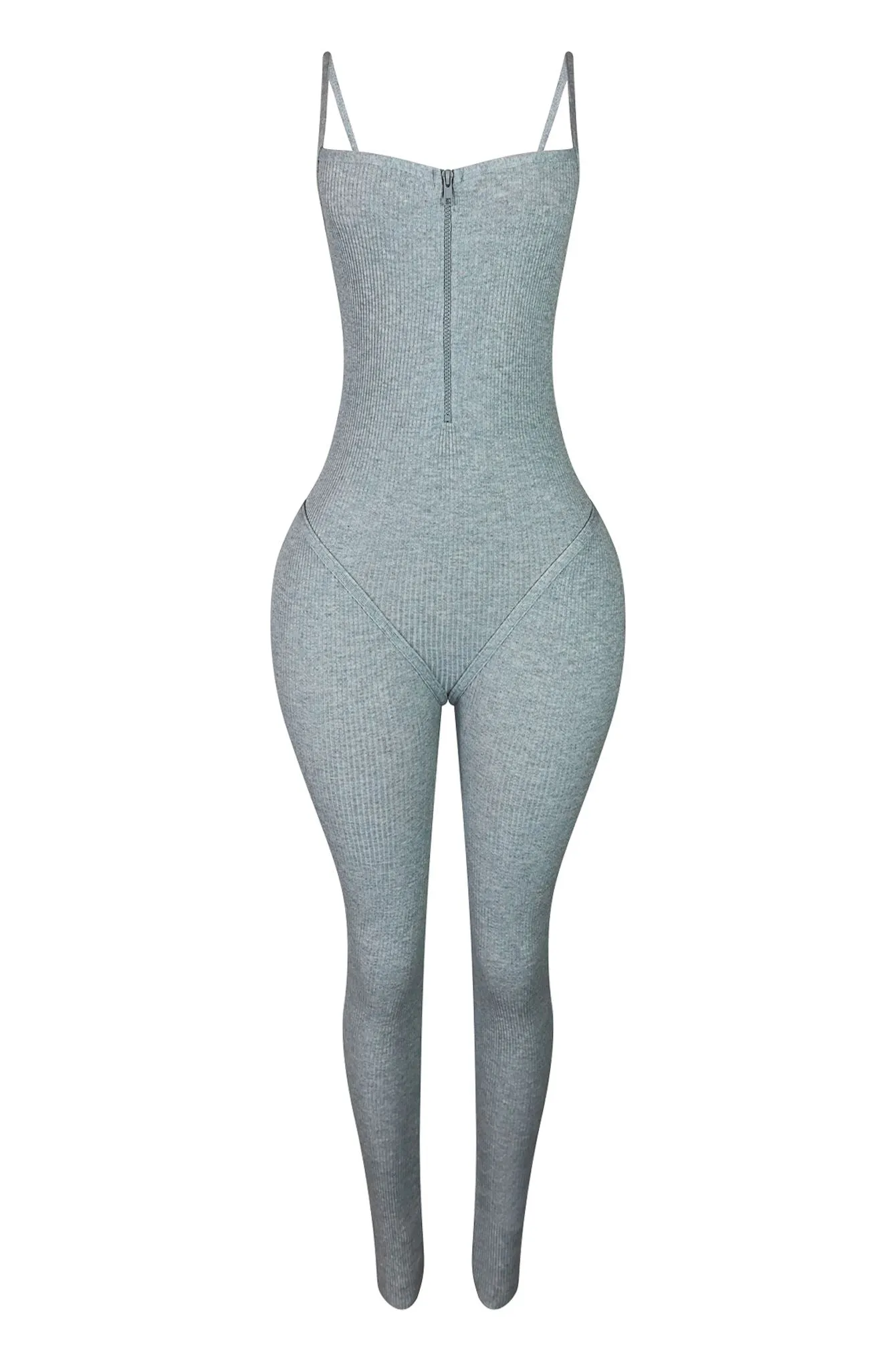 Odor Control Technology Everyday Comfort Give Me A Break Ribbed Knit Jumpsuit