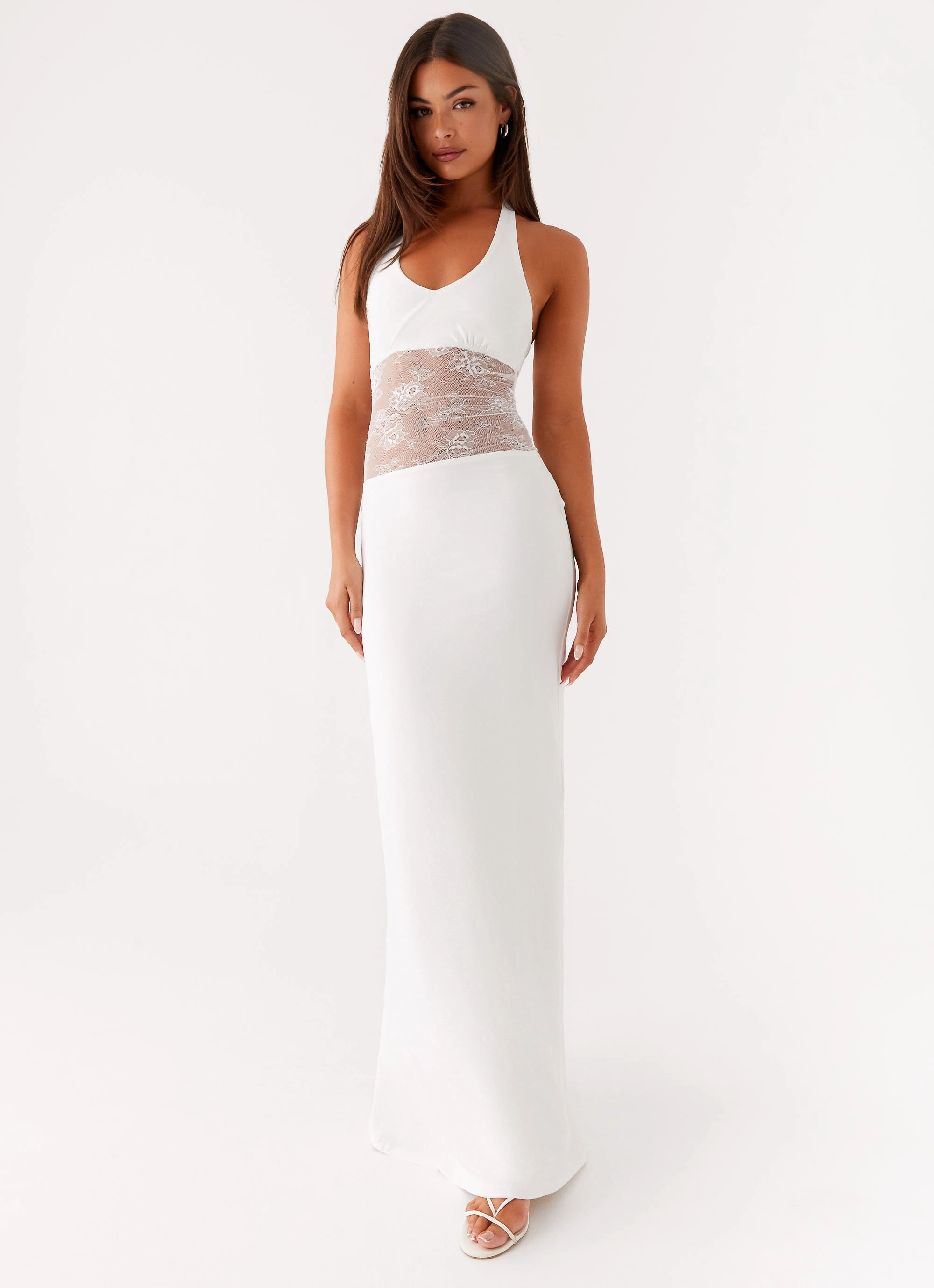 Main Focus Maxi Dress - White Work Style