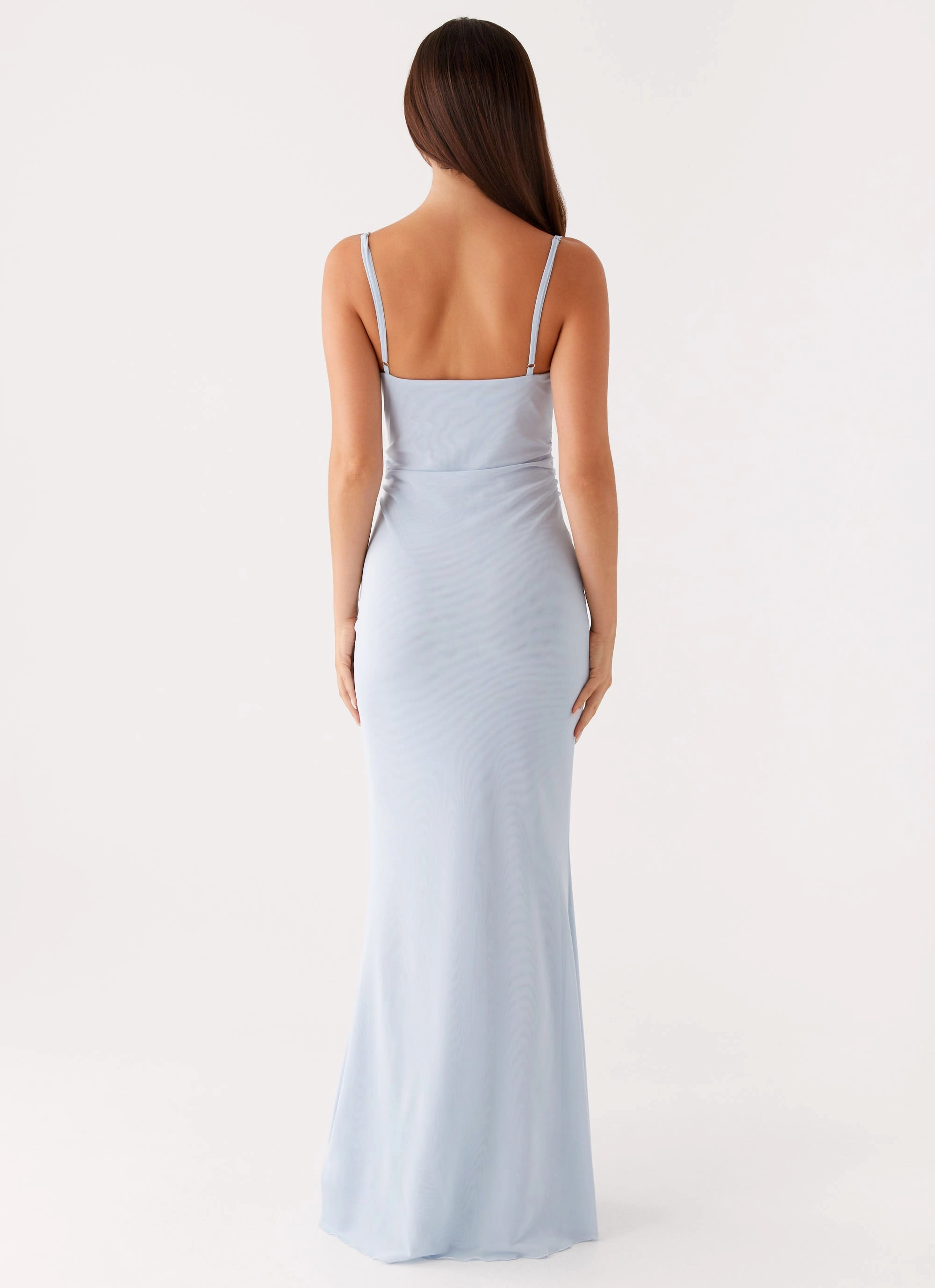 Anna Sophia Maxi Dress - Blue Cool Structure