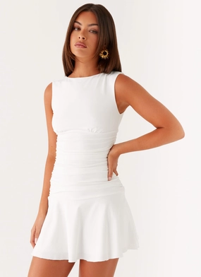 Kelda Mini Dress - White Relax Outfit