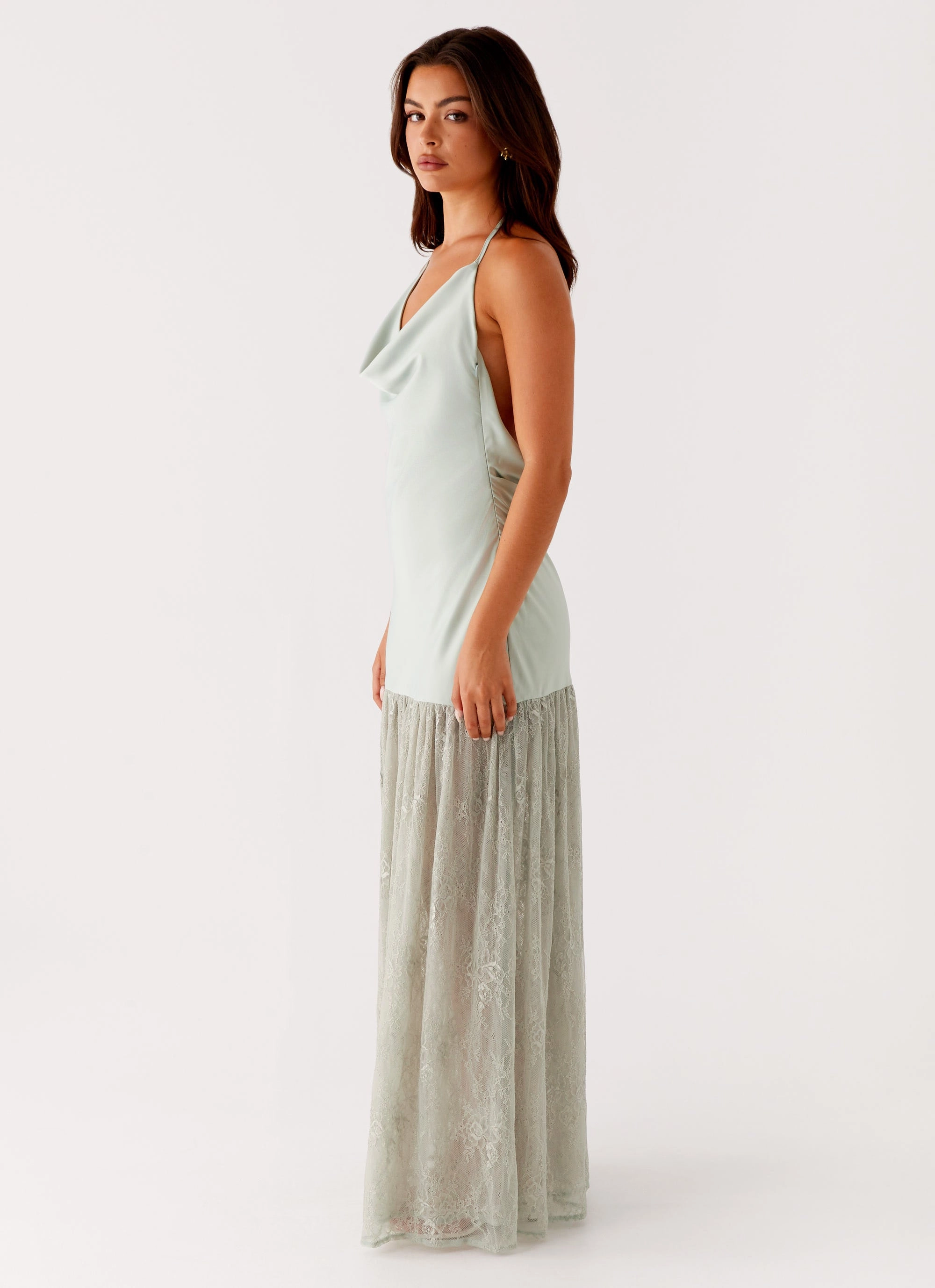 Kylie Maxi Dress - Sage Color Pop