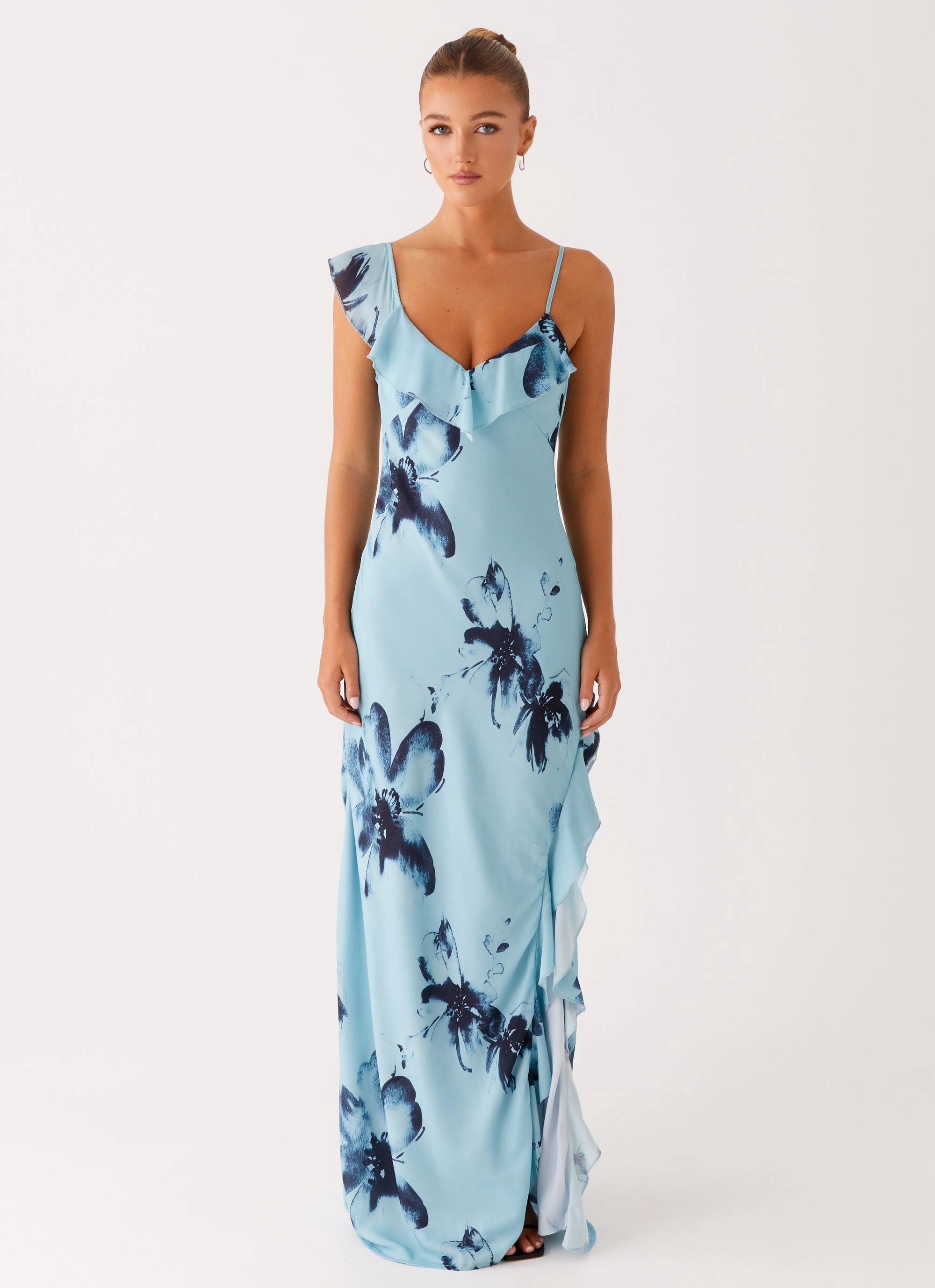 Goldsmith Maxi Dress - Blue Black Floral Bright Appeal