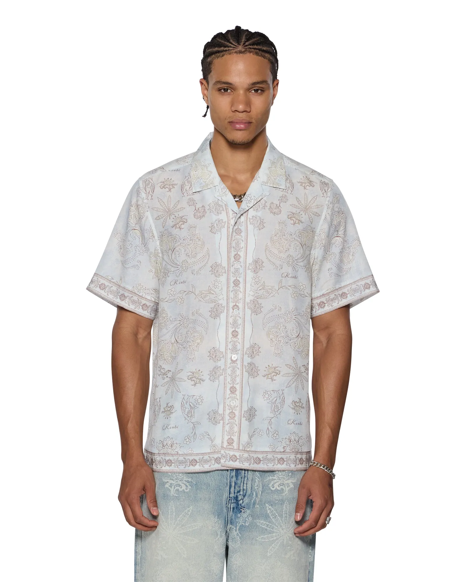 Lace trim Vented Hem Details ETERNITY EKCESS RESORT SS SHIRT