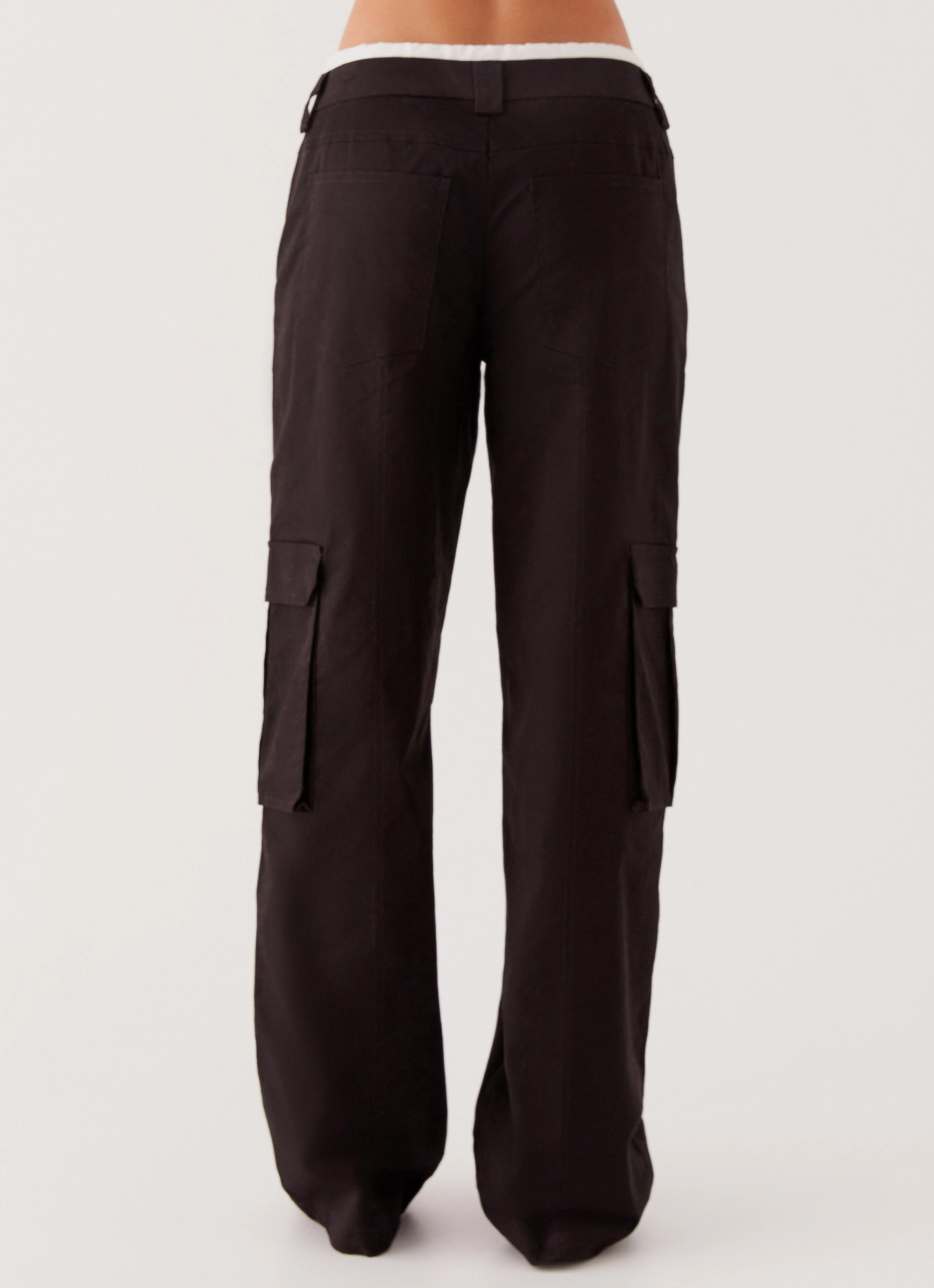 Smart Wear Grace Lily Cargo Pants - Black