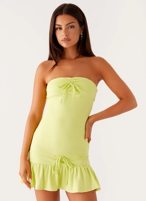 Tabi Mini Dress - Sunny Lime Event Perfect