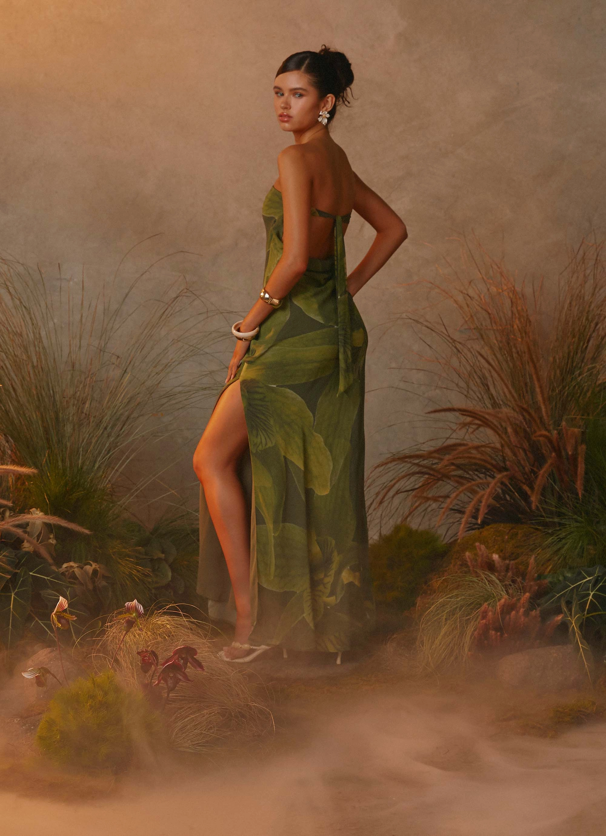 Nettle Maxi Dress - Tropic Floral tailored look