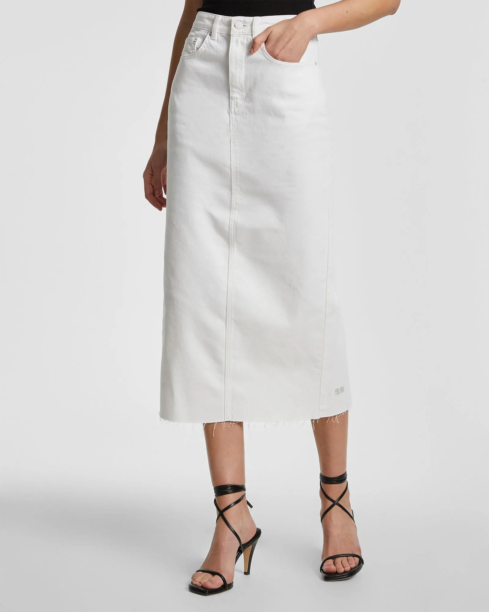GRADUATE MIDI SKIRT BLANC Convertible Style Fashion Collab