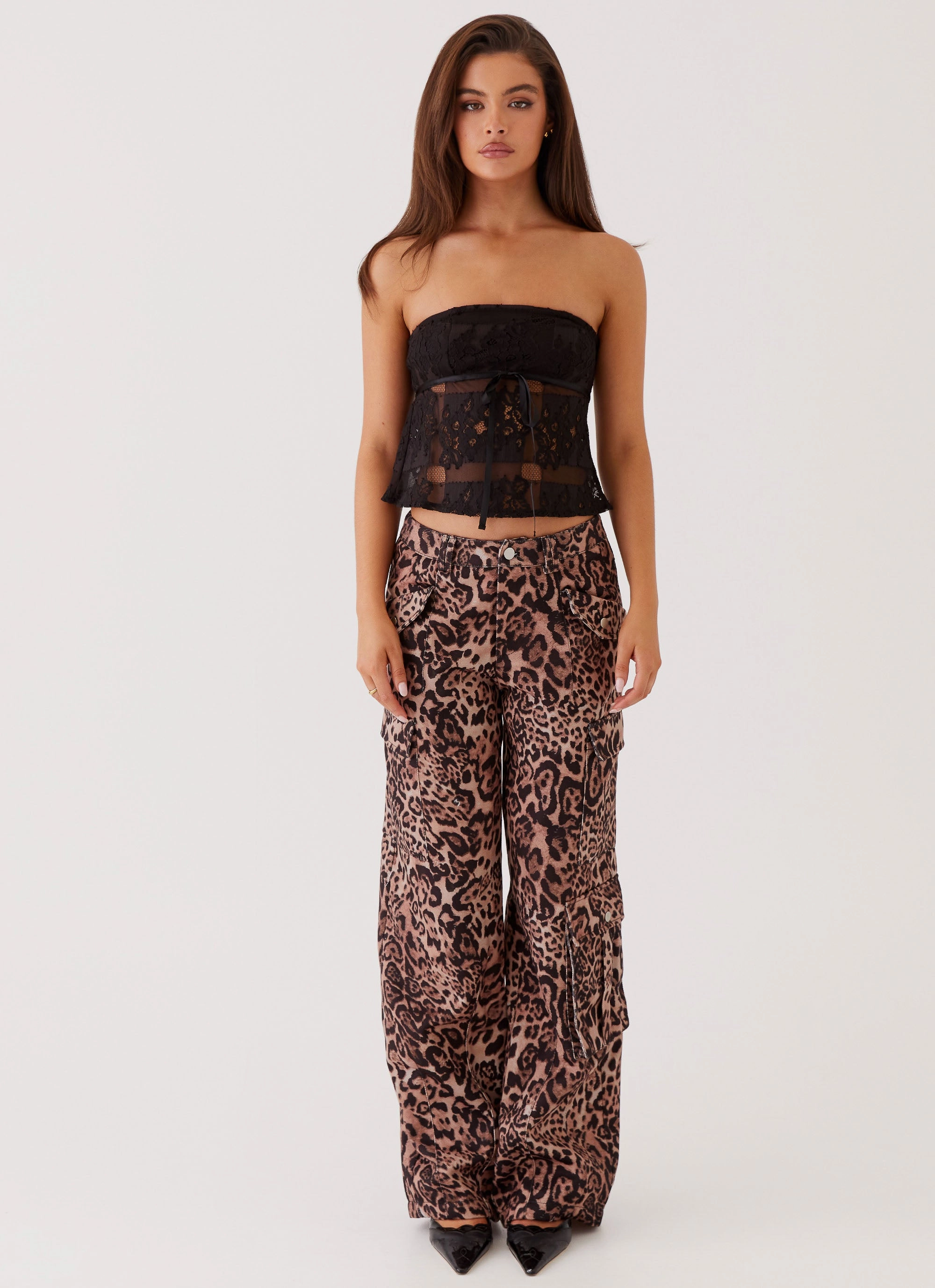 Stain Release Finish Greedy Cargo Pants - Leopard