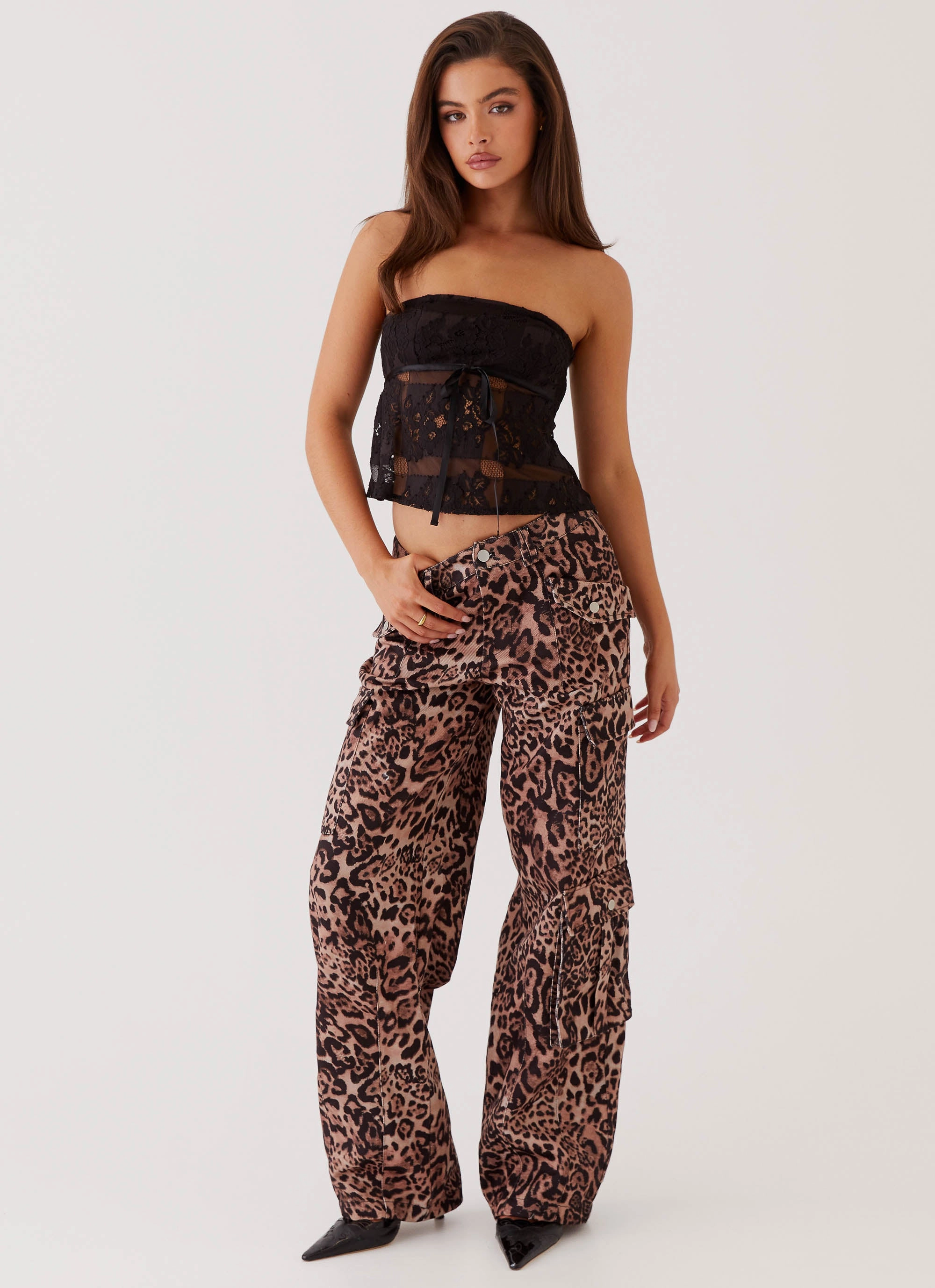 Anti Static Finish Greedy Cargo Pants - Leopard