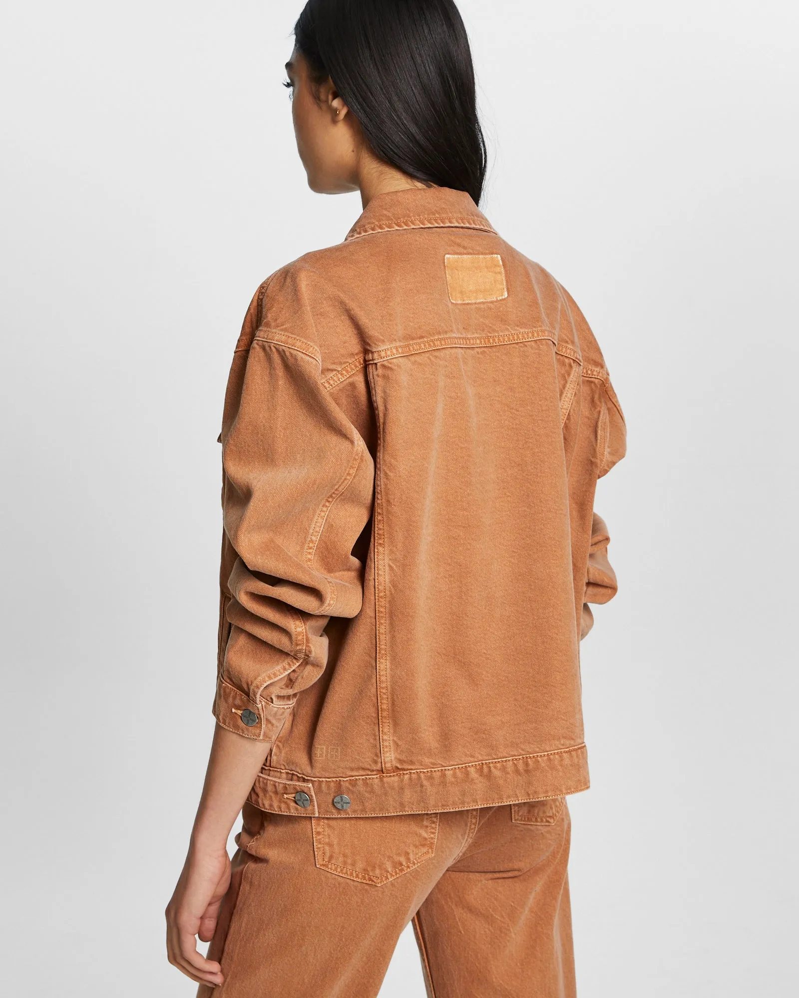 Promise colorful OVERSIZED JACKET BROWN SUGAR