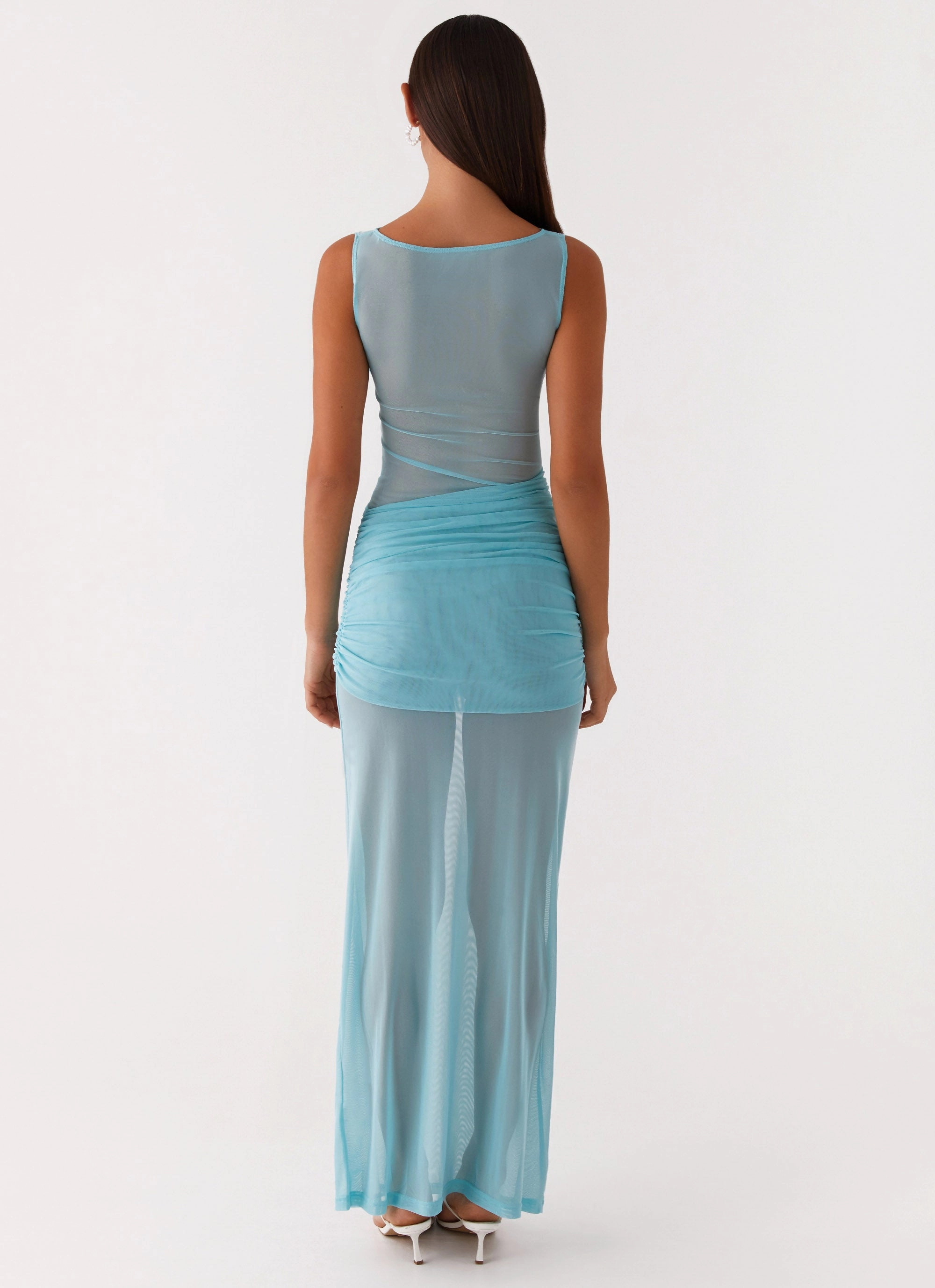 Apollo Maxi Dress - Aqua Smooth Layers