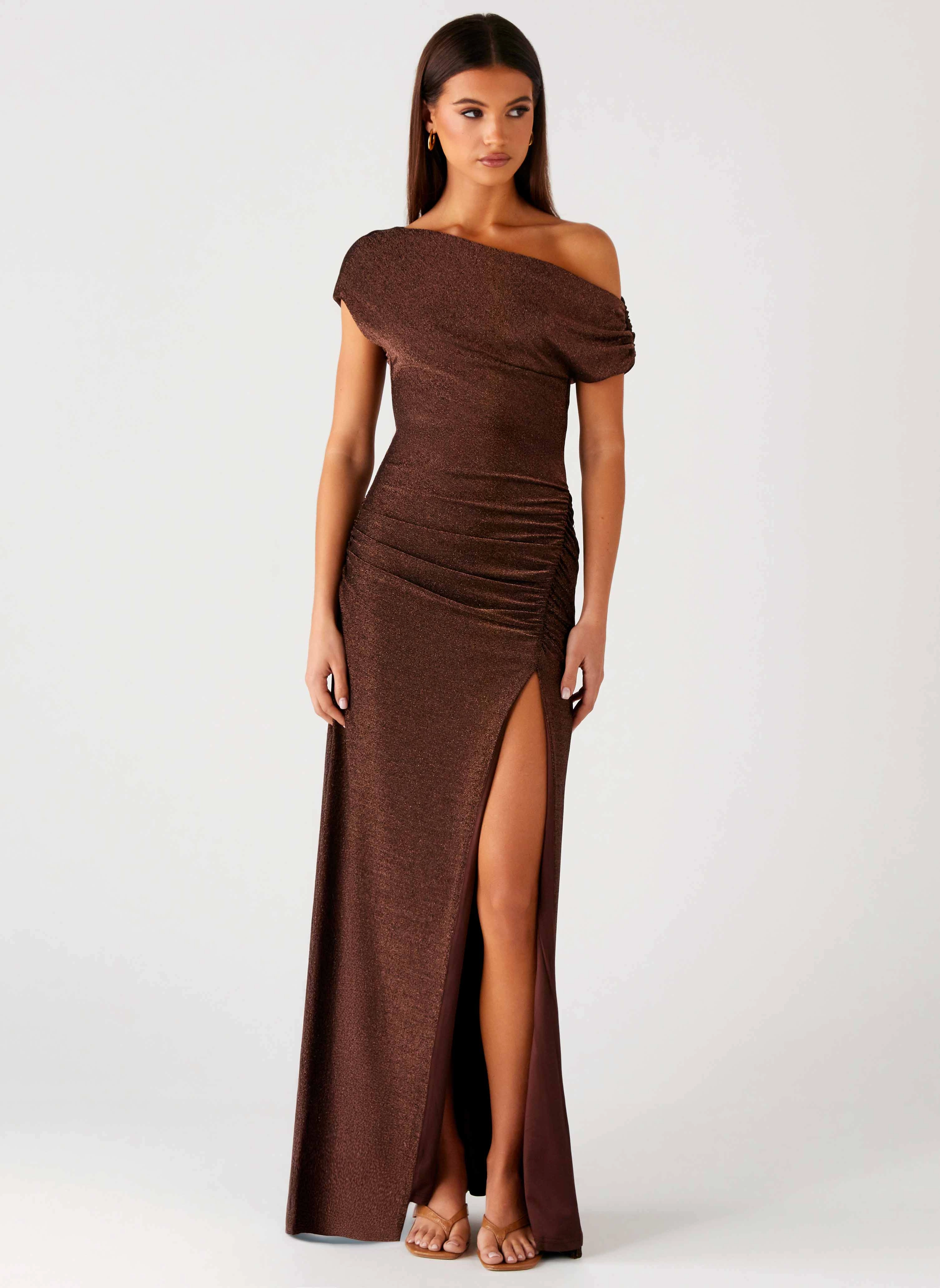 Harvest Moon Maxi Dress - Chocolate Youthful Feel