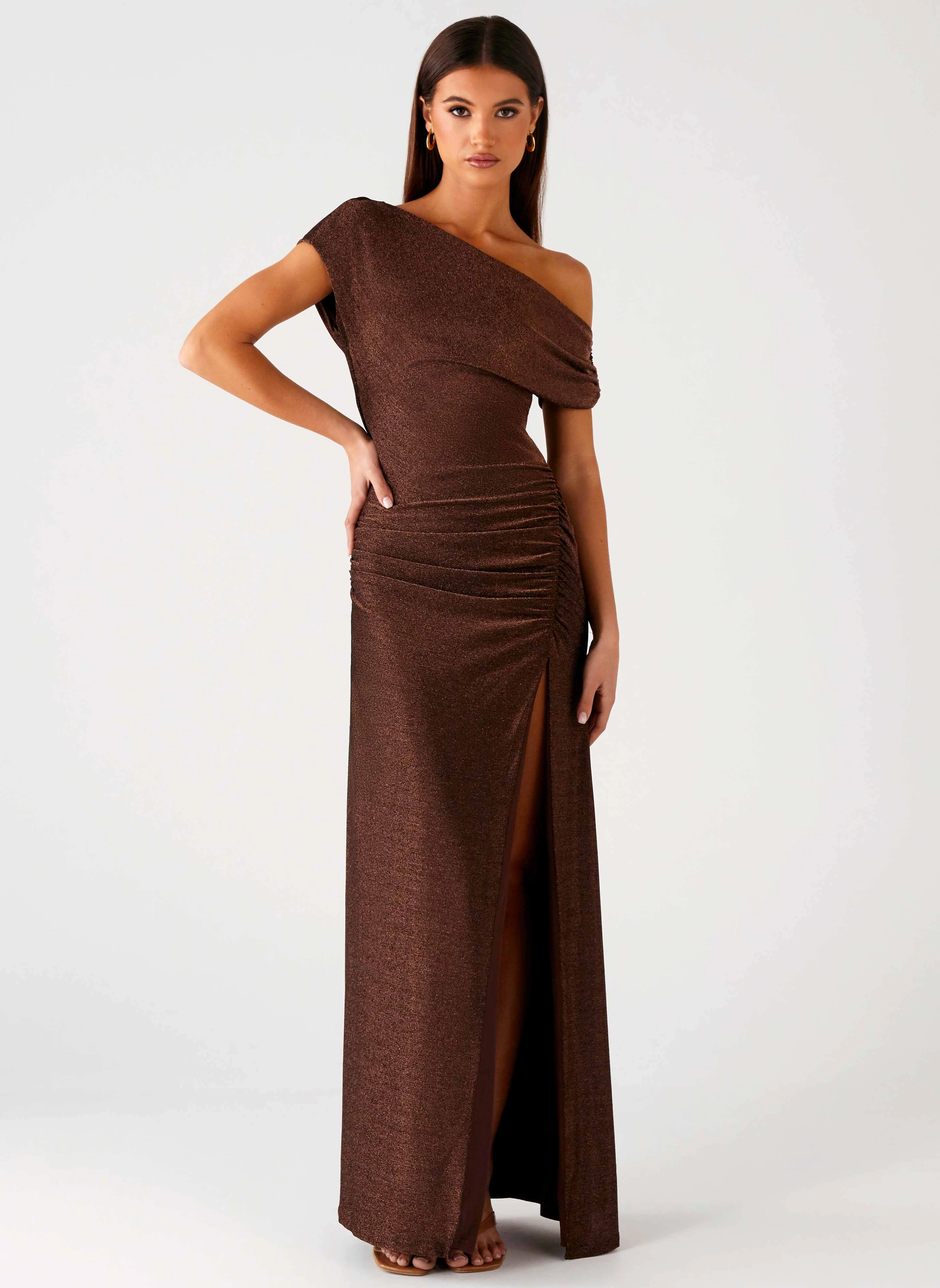 Harvest Moon Maxi Dress - Chocolate Easy Pick Water-Repellent-Finish