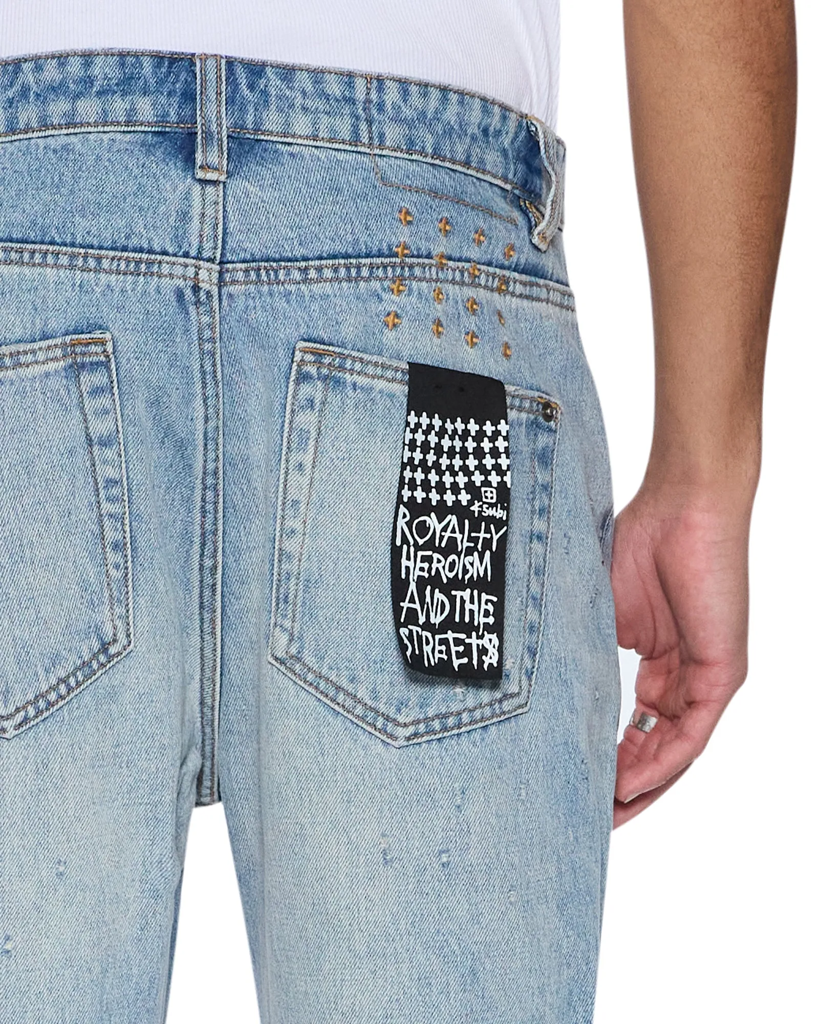 HAZLOW SCATTER BLUE Casual Solution No Gap Waistband